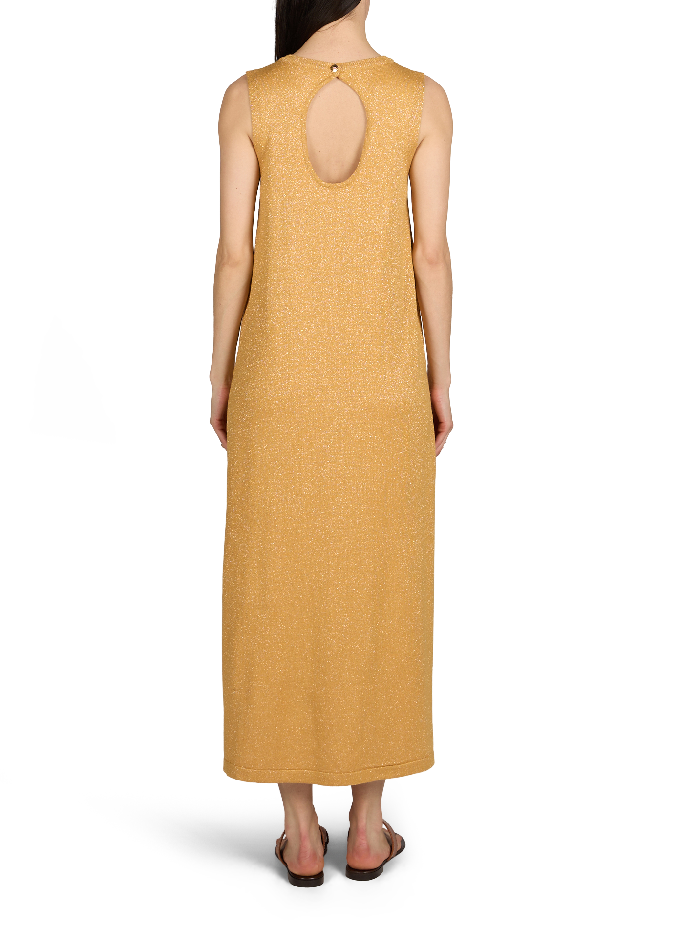 Abito lungo brillante Vitammy S VILA Giallo