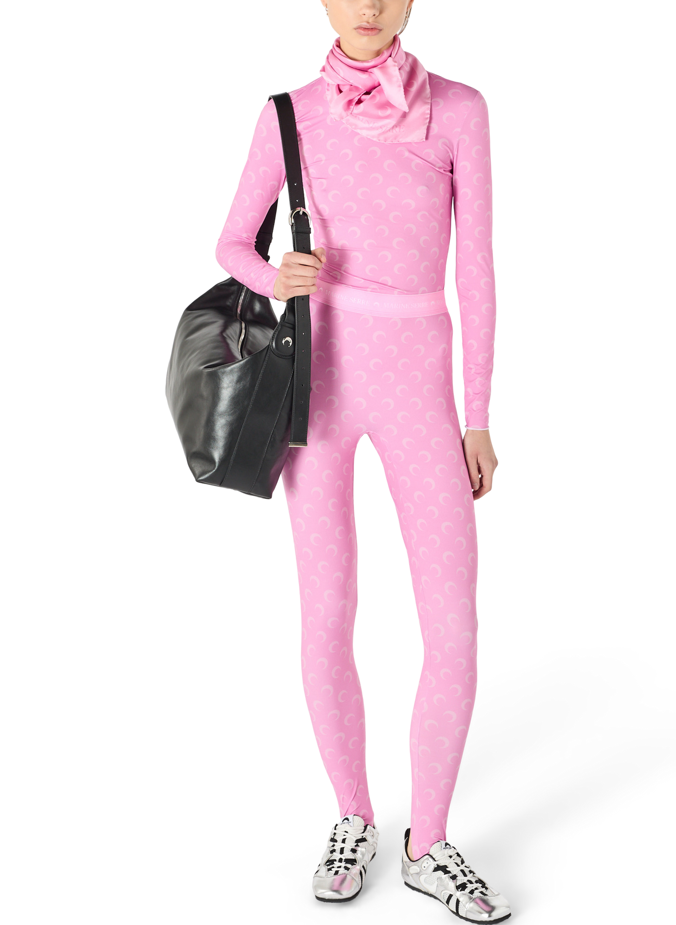 Moon printed jersey legging MARINE SERRE Pink