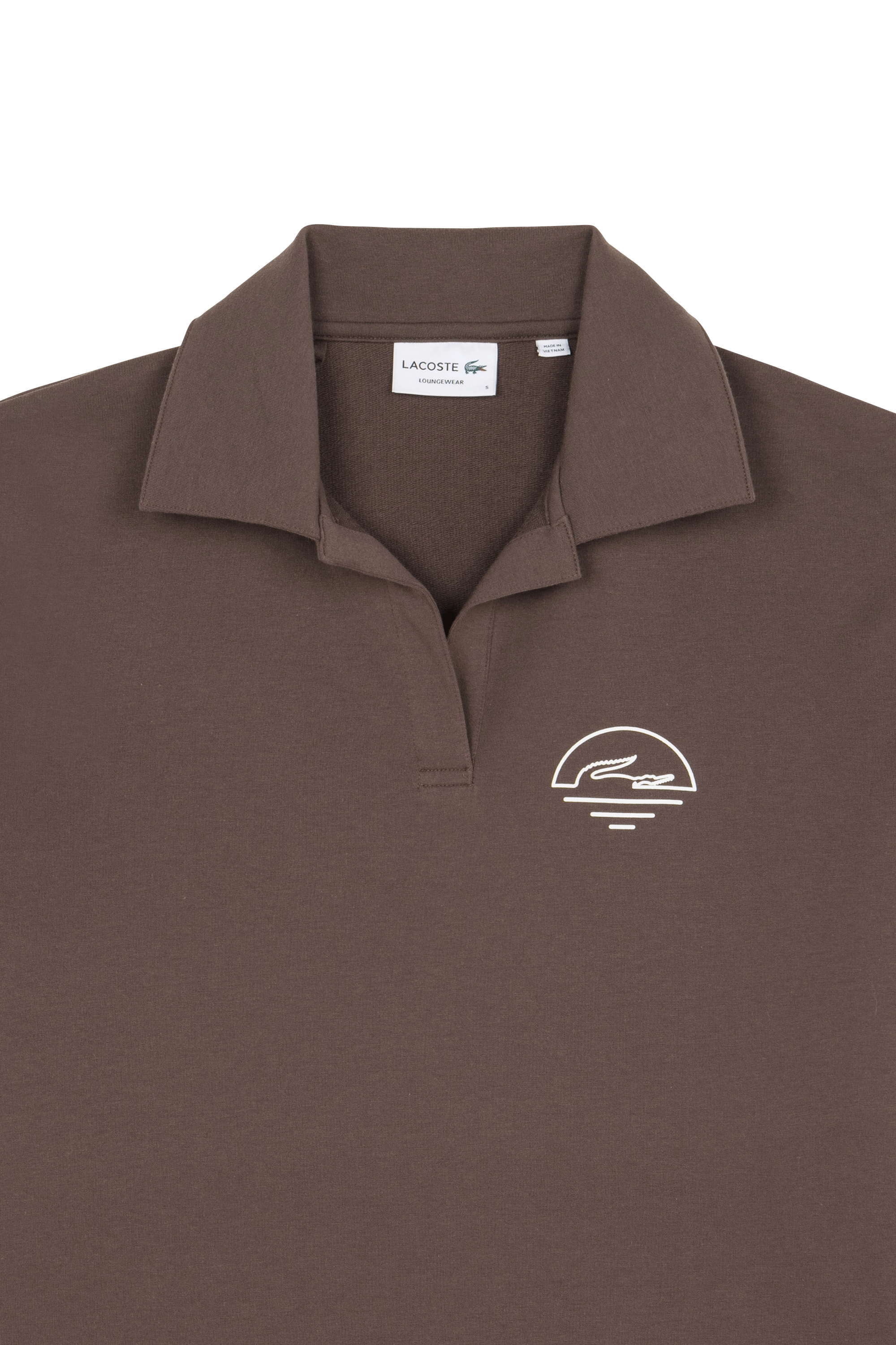 Polo t-shirt loungewear LACOSTE Marron