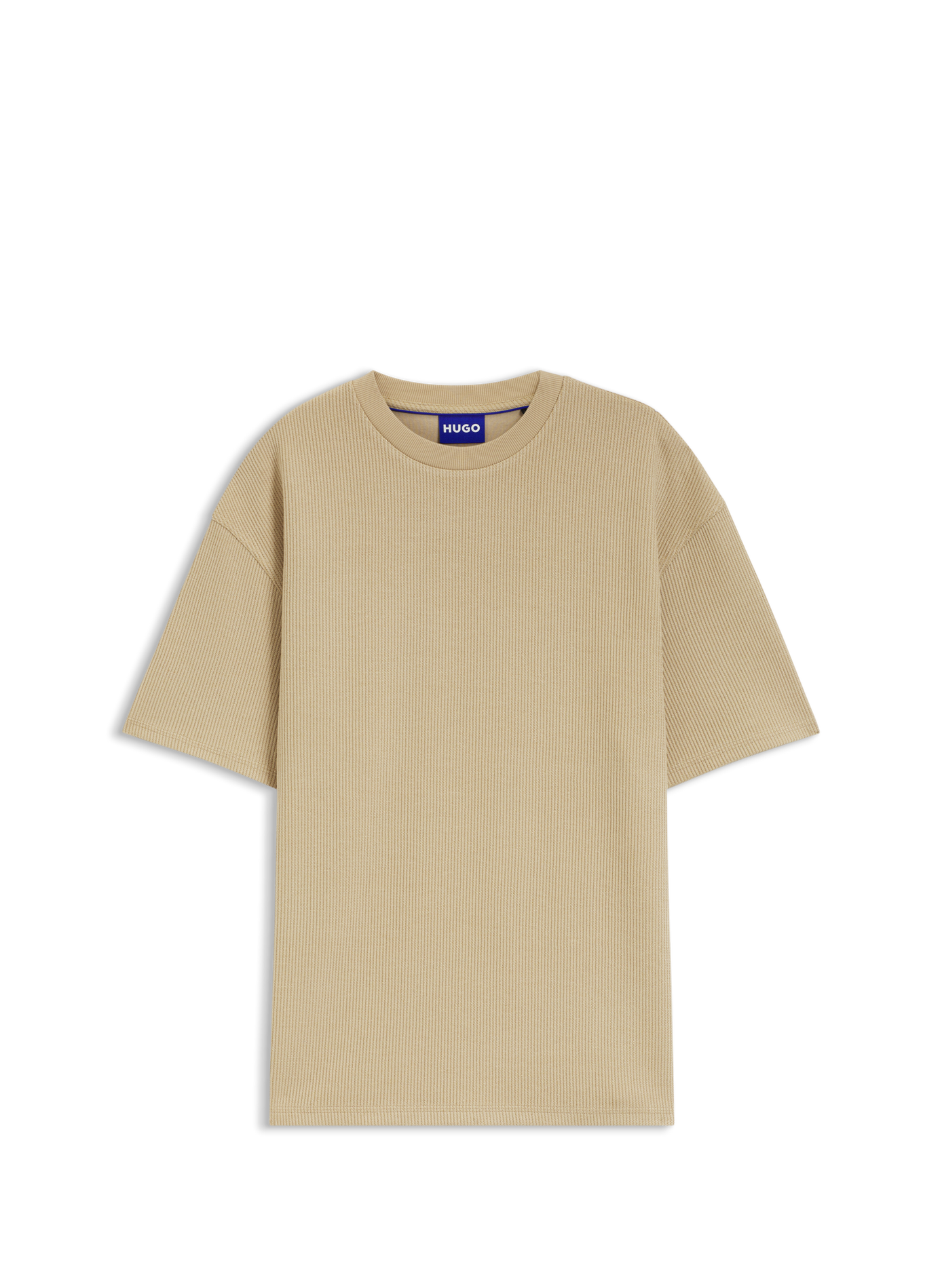 T-shirt Nuwaffle en coton mélangé HUGO BLUE Beige