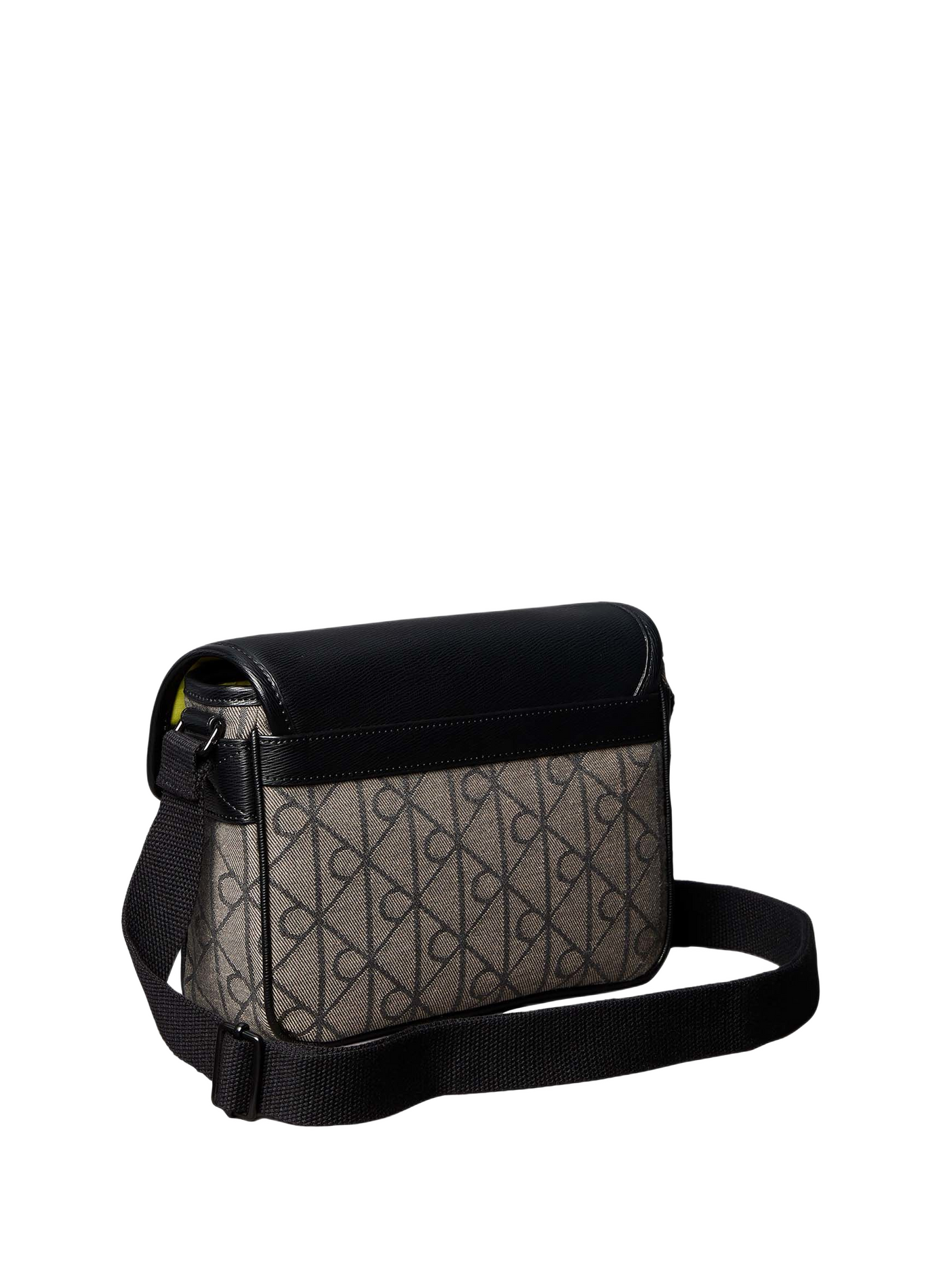 Two-material shoulder bag with logo print CALVIN KLEIN Multicolour
