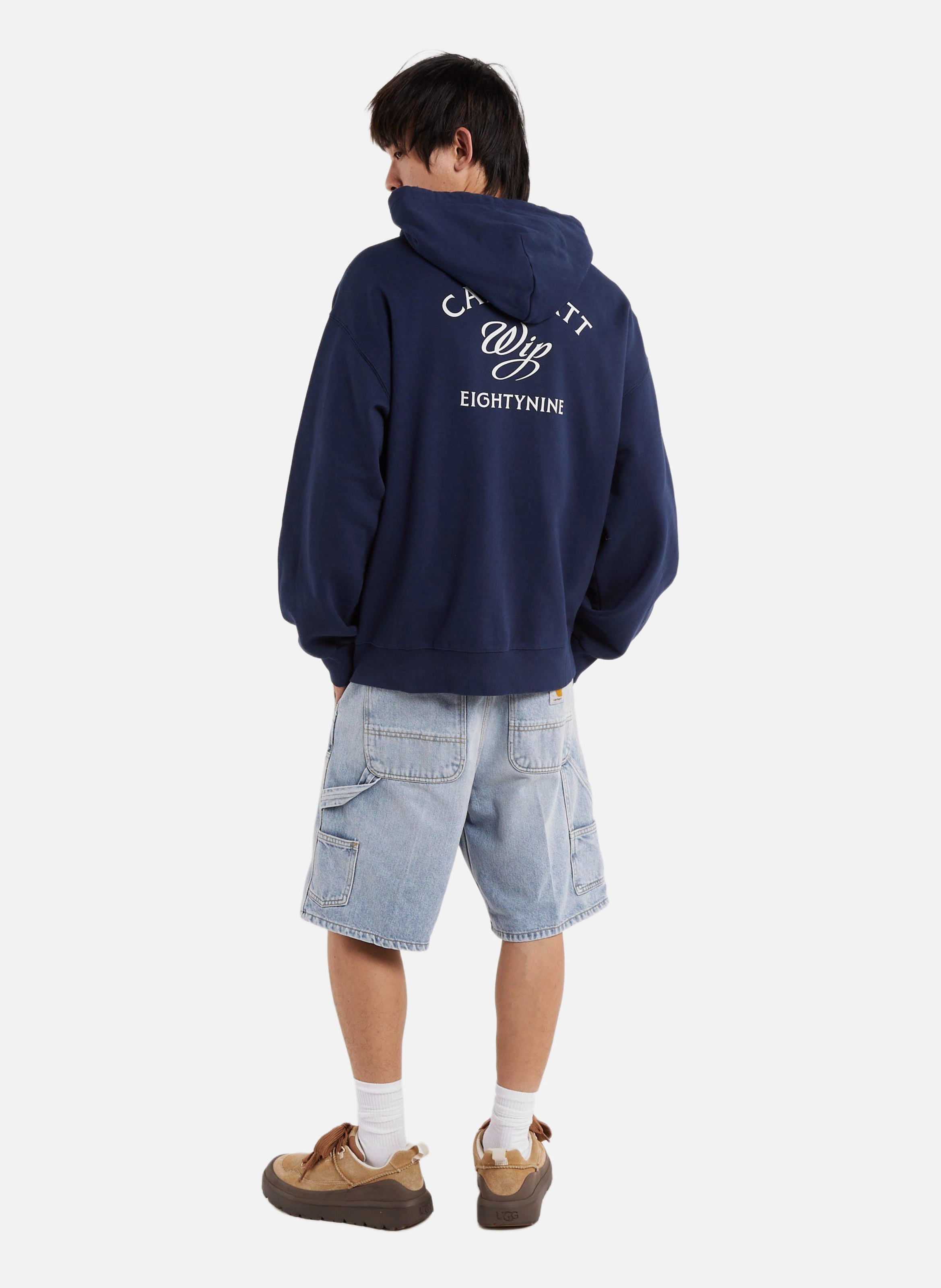 Hoodie zippé hooded eightynine sweat jacket CARHARTT WIP Bleu