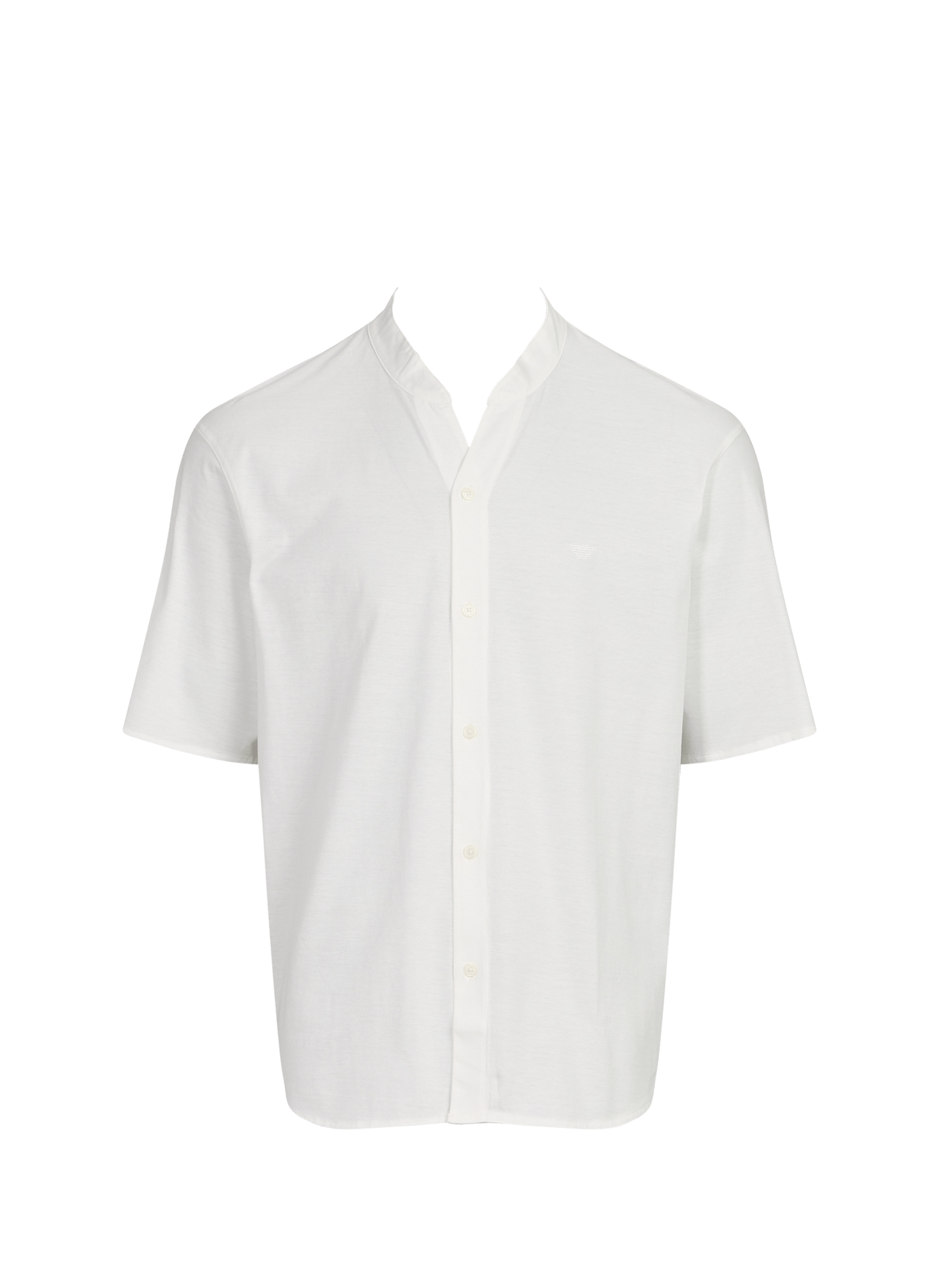 T-shirt droit en coton EMPORIO ARMANI Blanc
