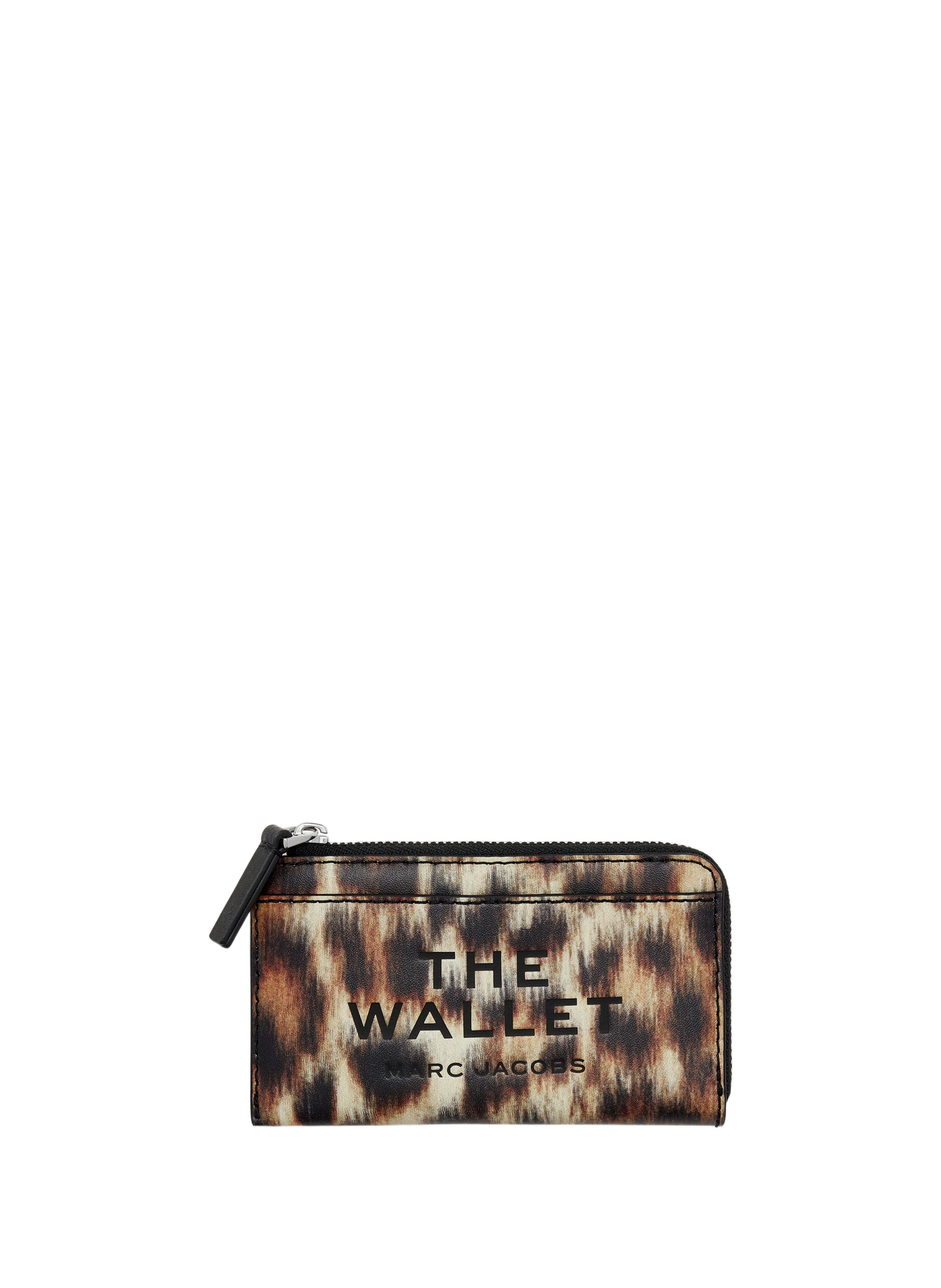 Portafoglio The Top Zip Multi stampato in pelle MARC JACOBS Marrone