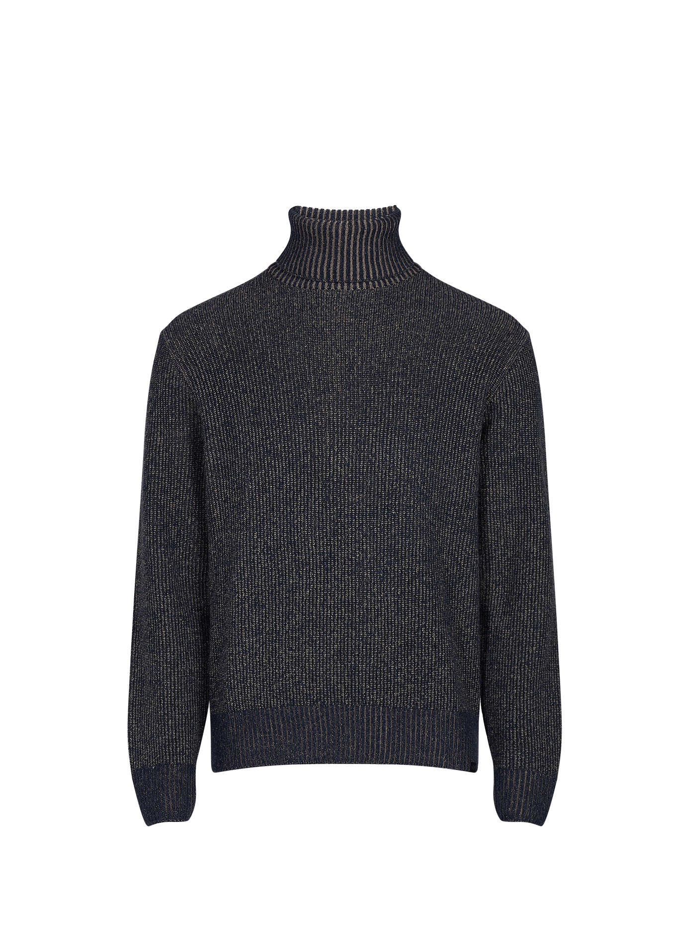 Straight fit turtleneck sweater in wool and cashmere PAUL & SHARK Multicolour