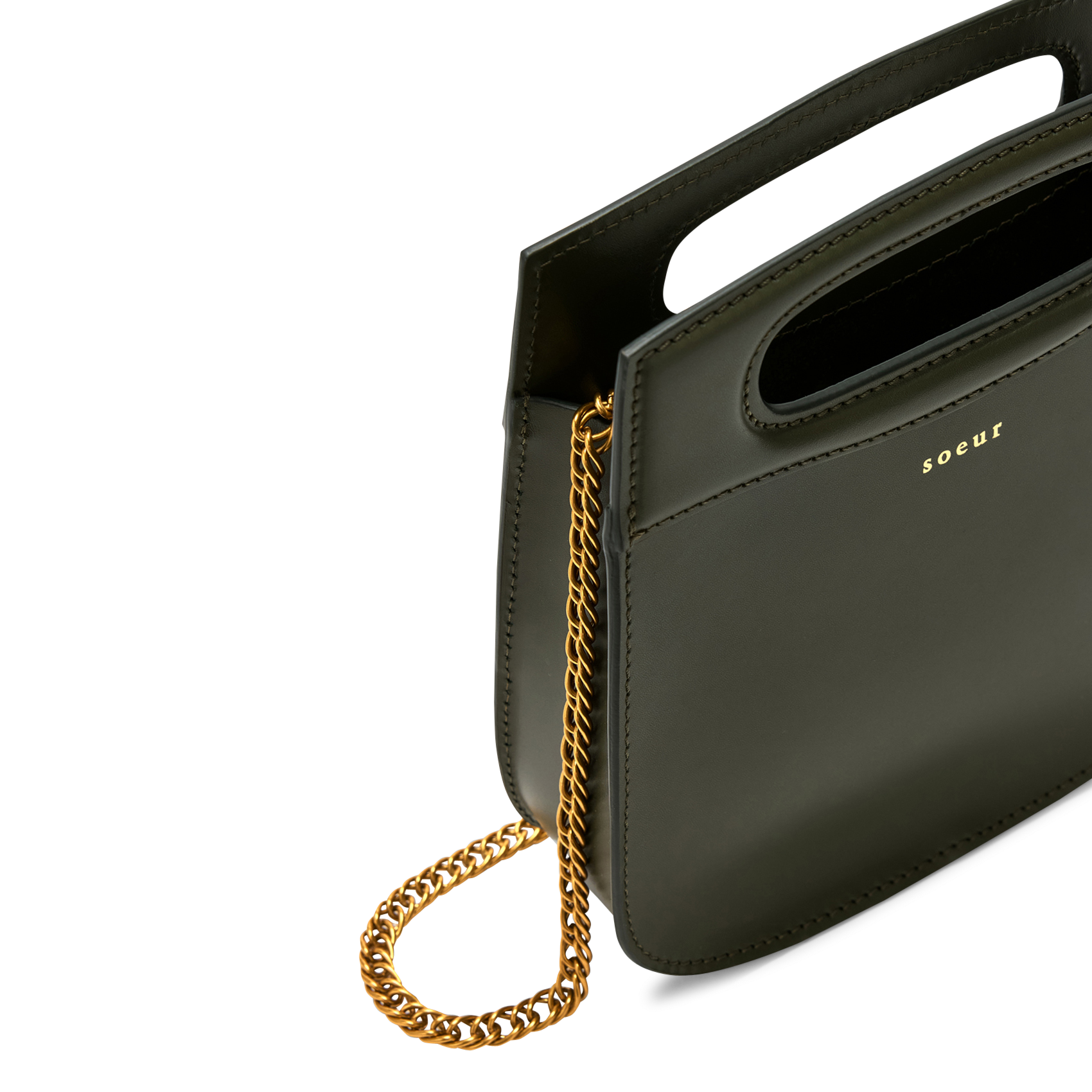 Sac bandoulière en cuir cheri mini SOEUR Vert