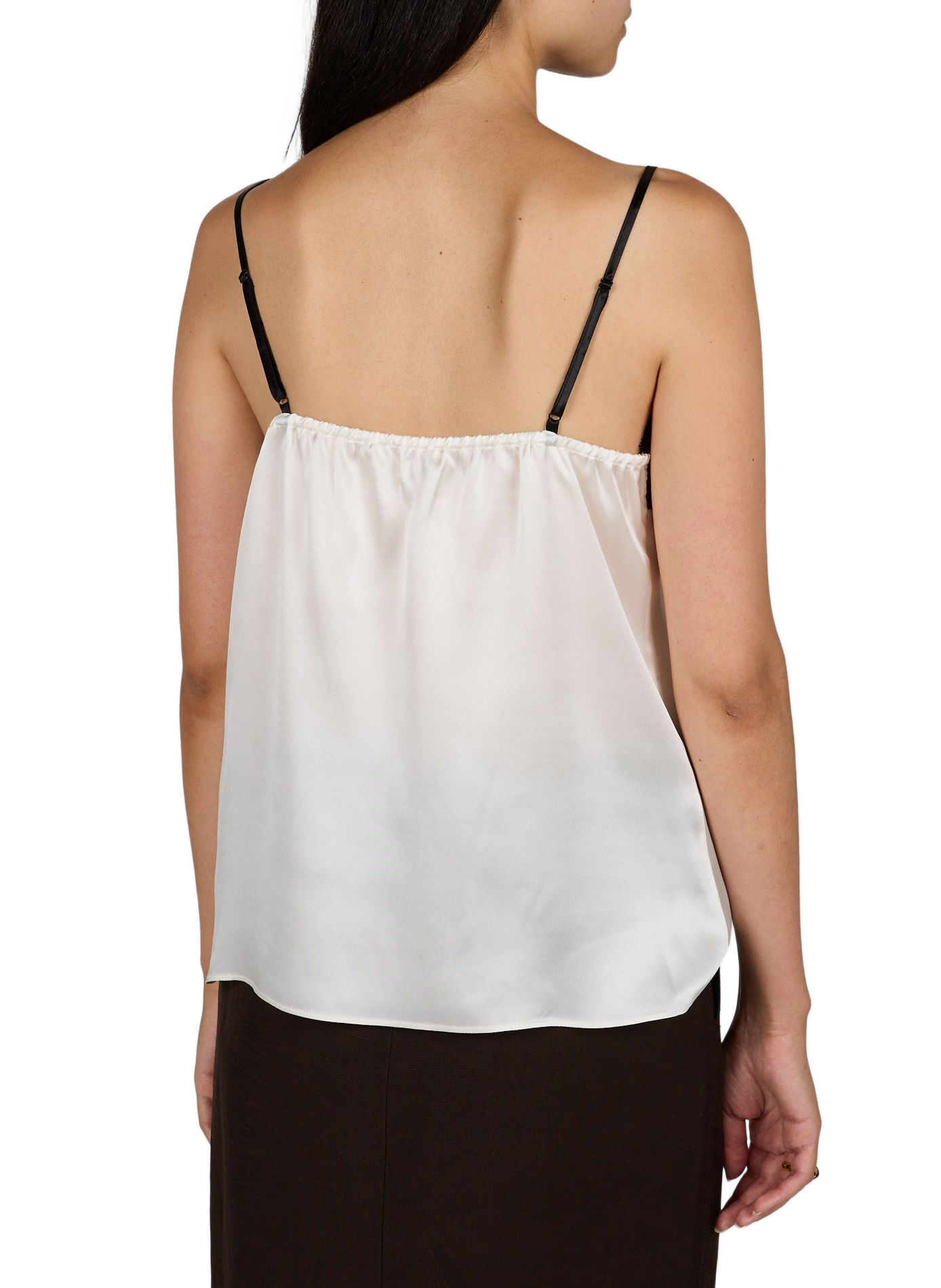 Spitzenoberteil aus Seide CO Beige