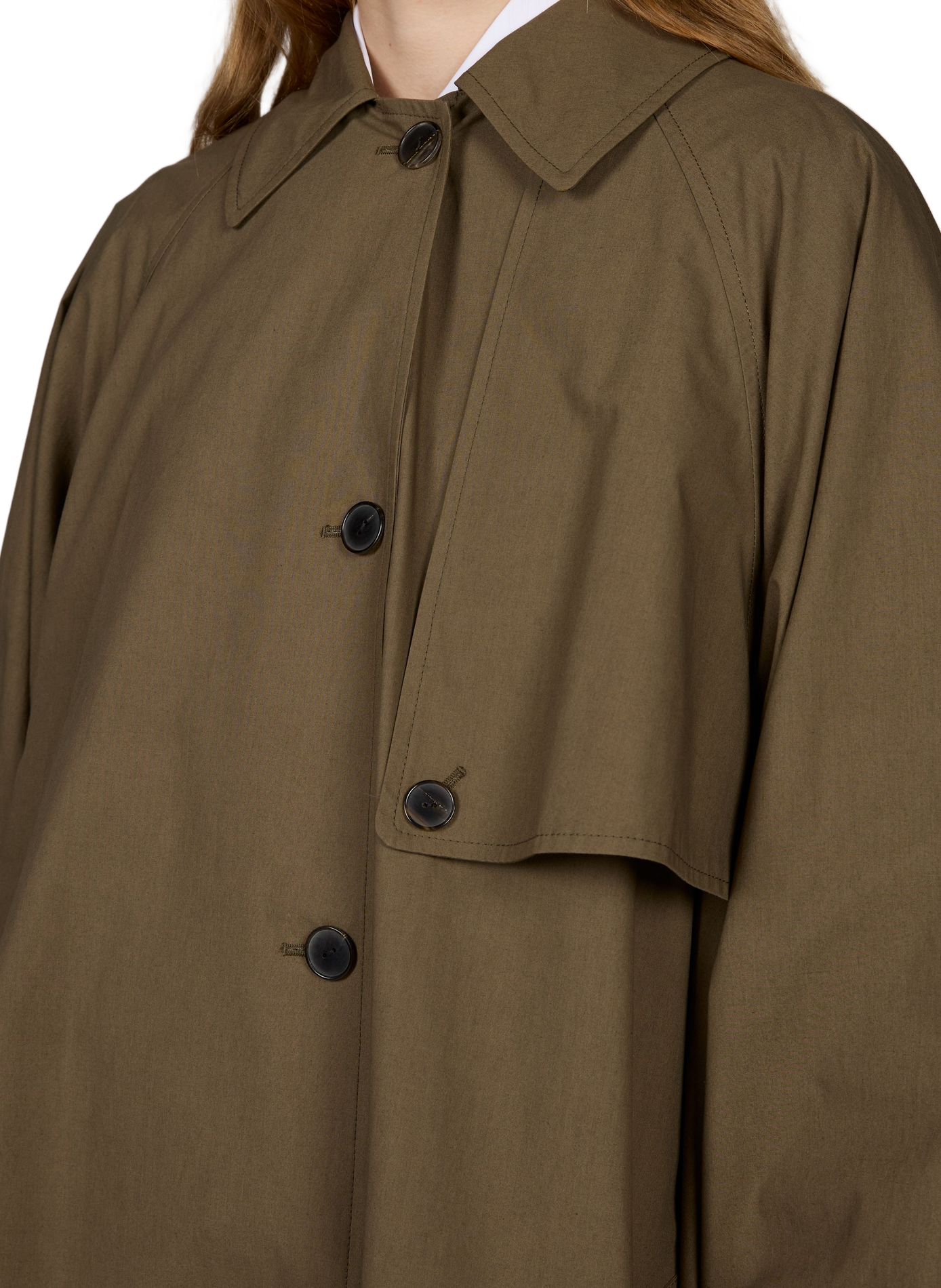 Getailleerde katoenen trenchcoat CALVIN KLEIN COLLECTION Grijs