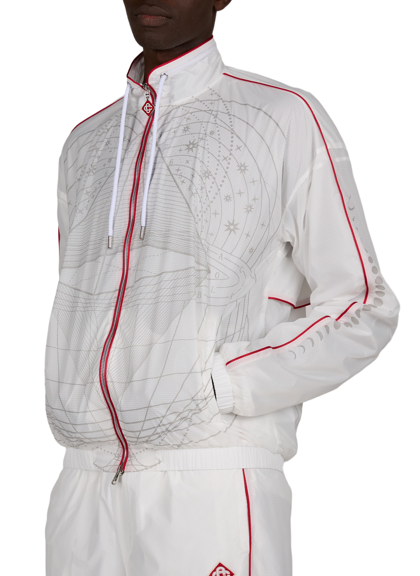 Pyramid Logo Jacket CASABLANCA PARIS White
