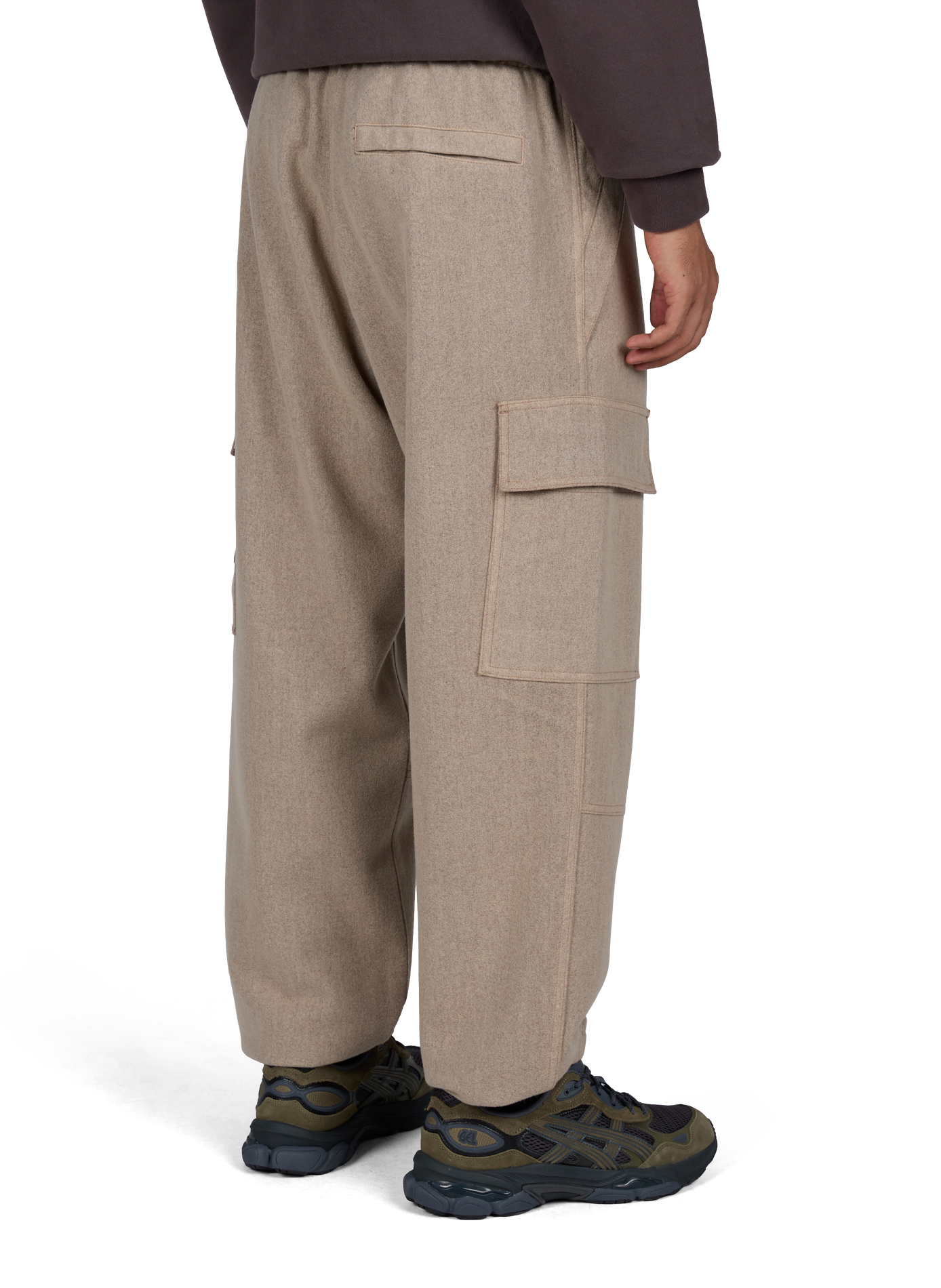 Hose mit elastischem Bund aus Wollmischung STONE ISLAND Beige