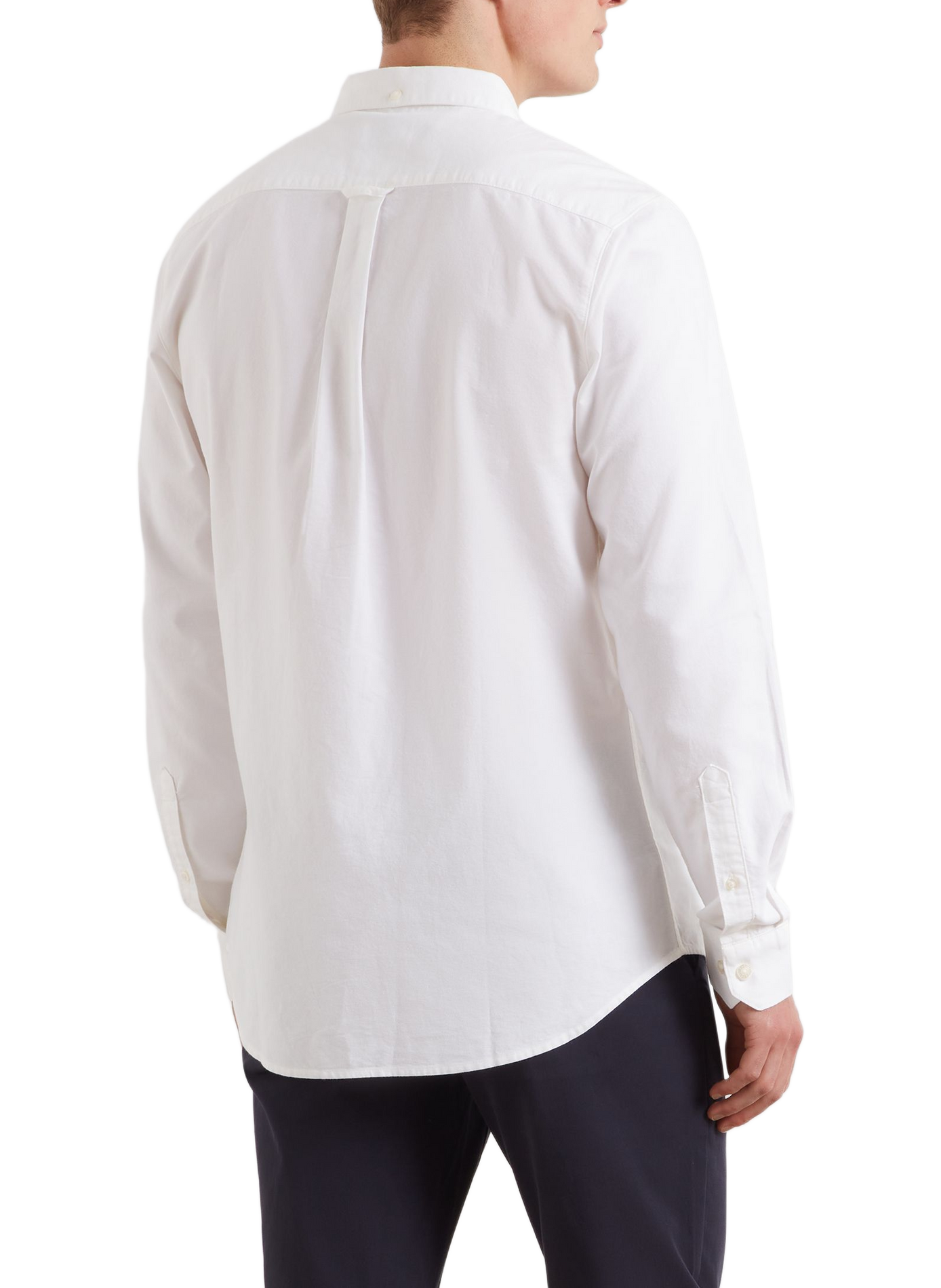 Chemise droite à logo brodé en coton FARAH White