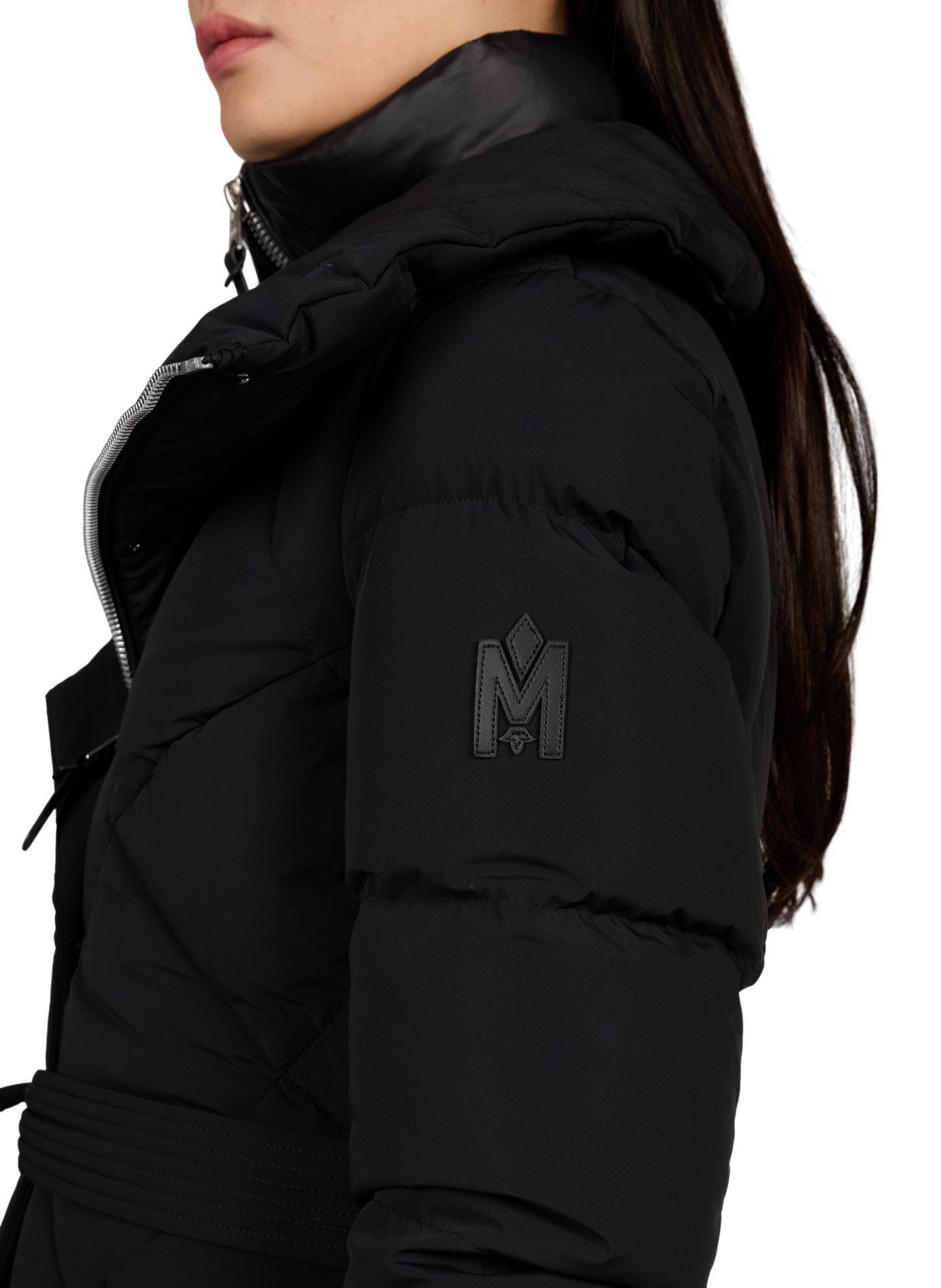 Langer Laurella Daunenjacke MACKAGE Schwarz