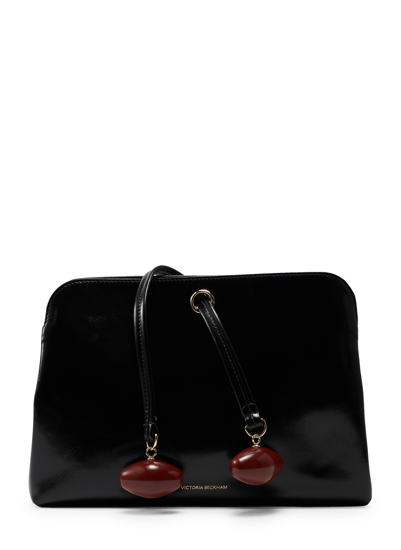 Kizette-Clutch aus weichem Lackleder VICTORIA BECKHAM Schwarz