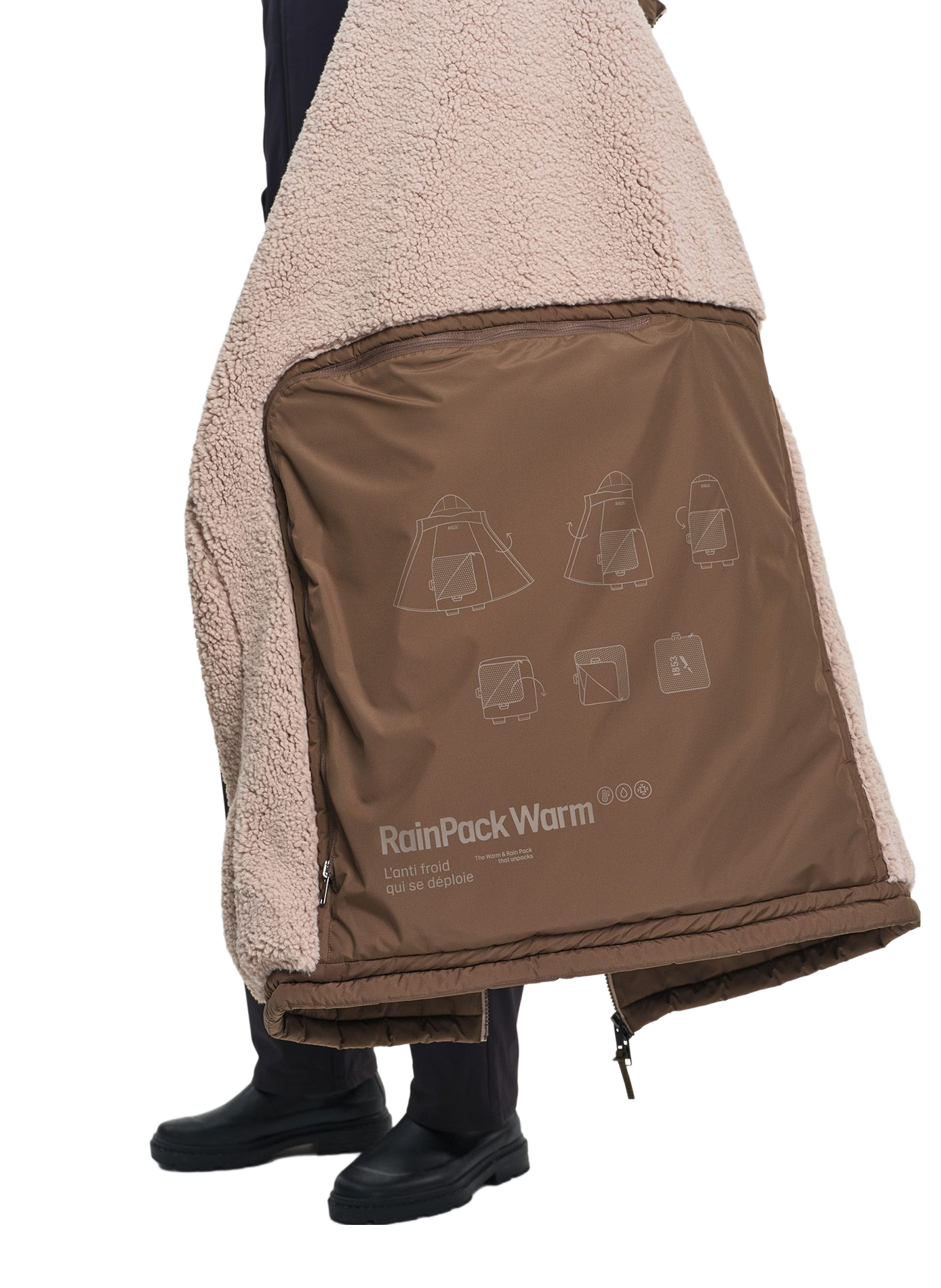Parka droit à capuche | Marron AIGLE Homme