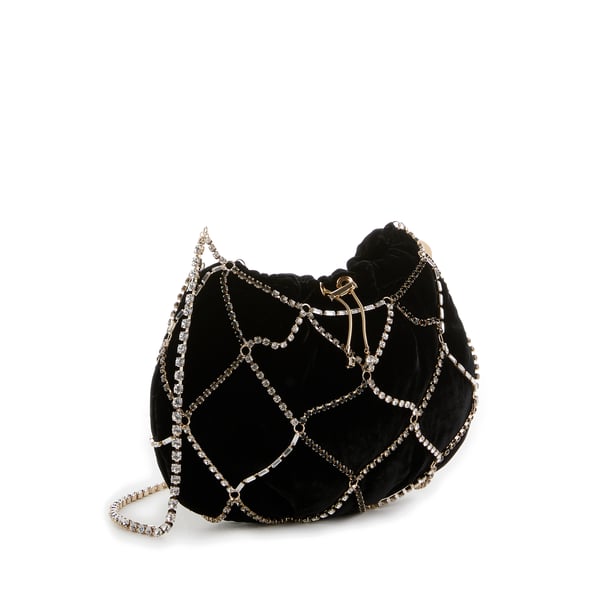 Sac Crystal Cage en velours