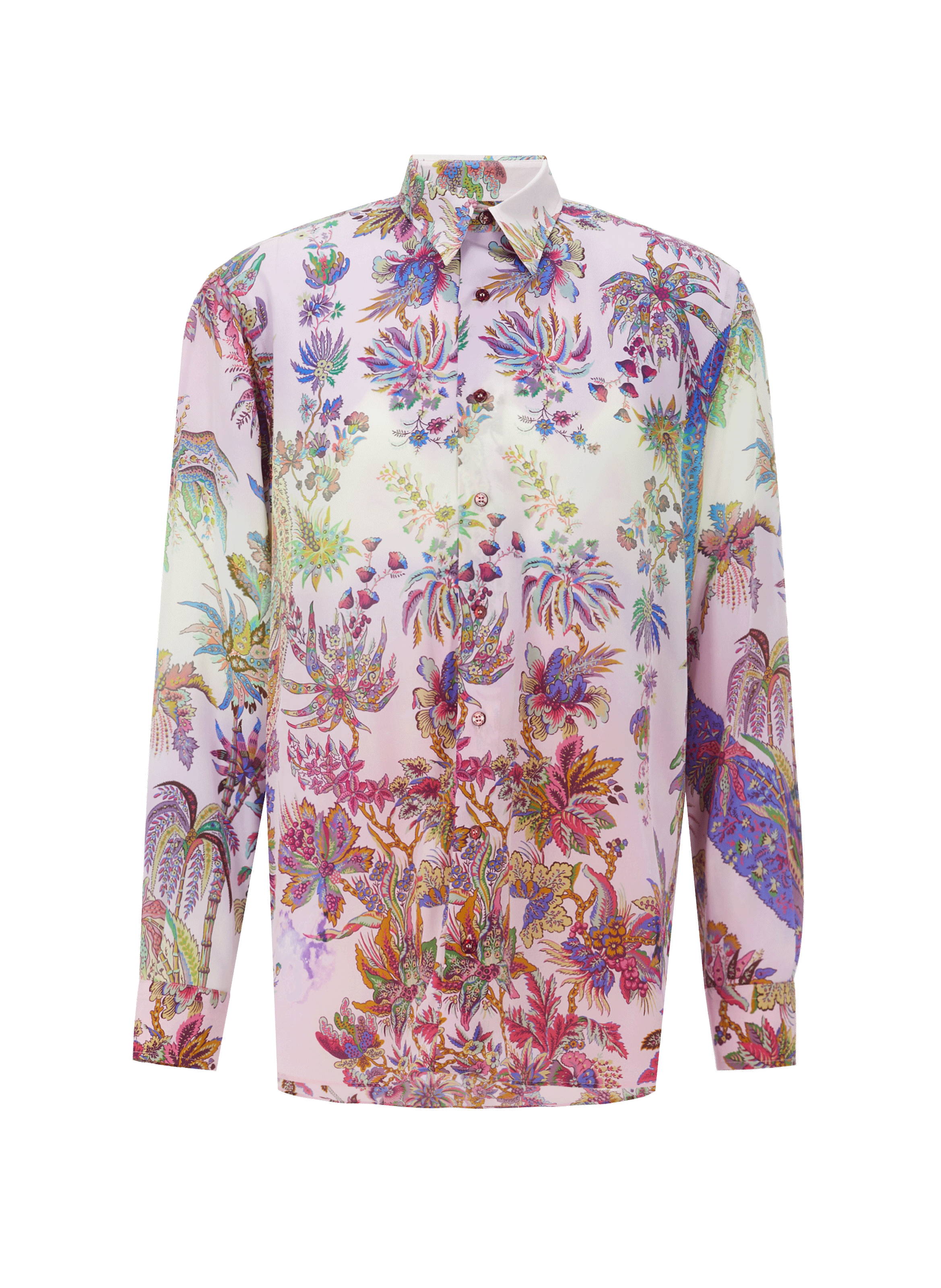 Chemise à imprimé en soie