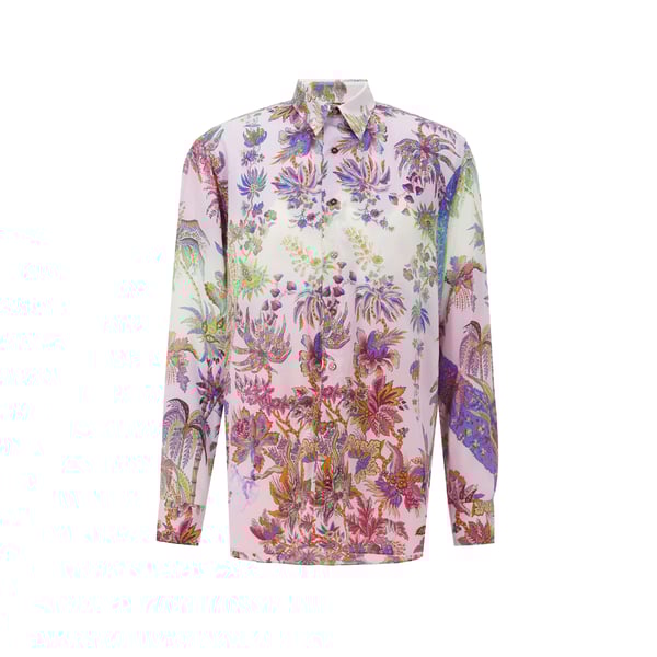 Chemise à imprimé en soie