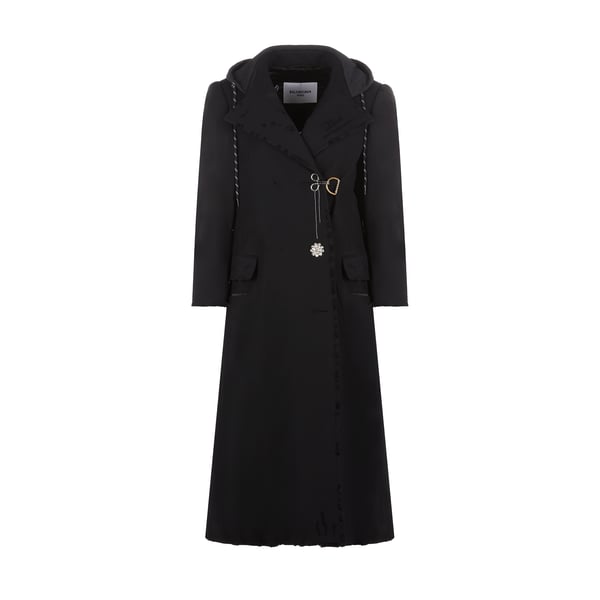 Manteau long à capuche