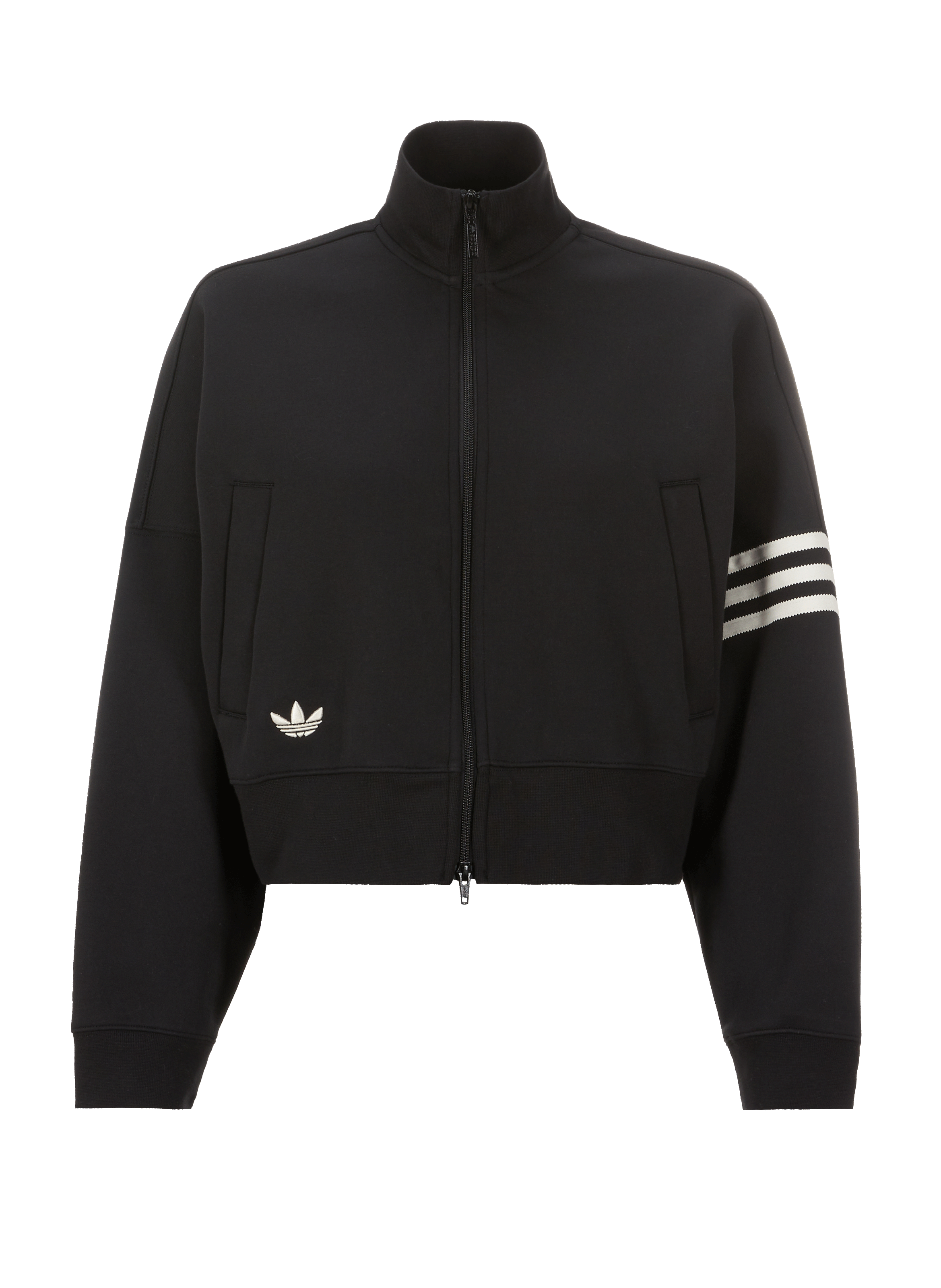 Sweatshirt zippé en coton mélangé