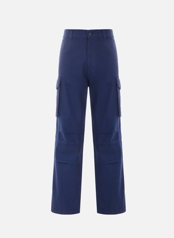 Cotton cargo pants Blue by SAISON 1865 SAISON 1865 Cotton cargo pants Blue