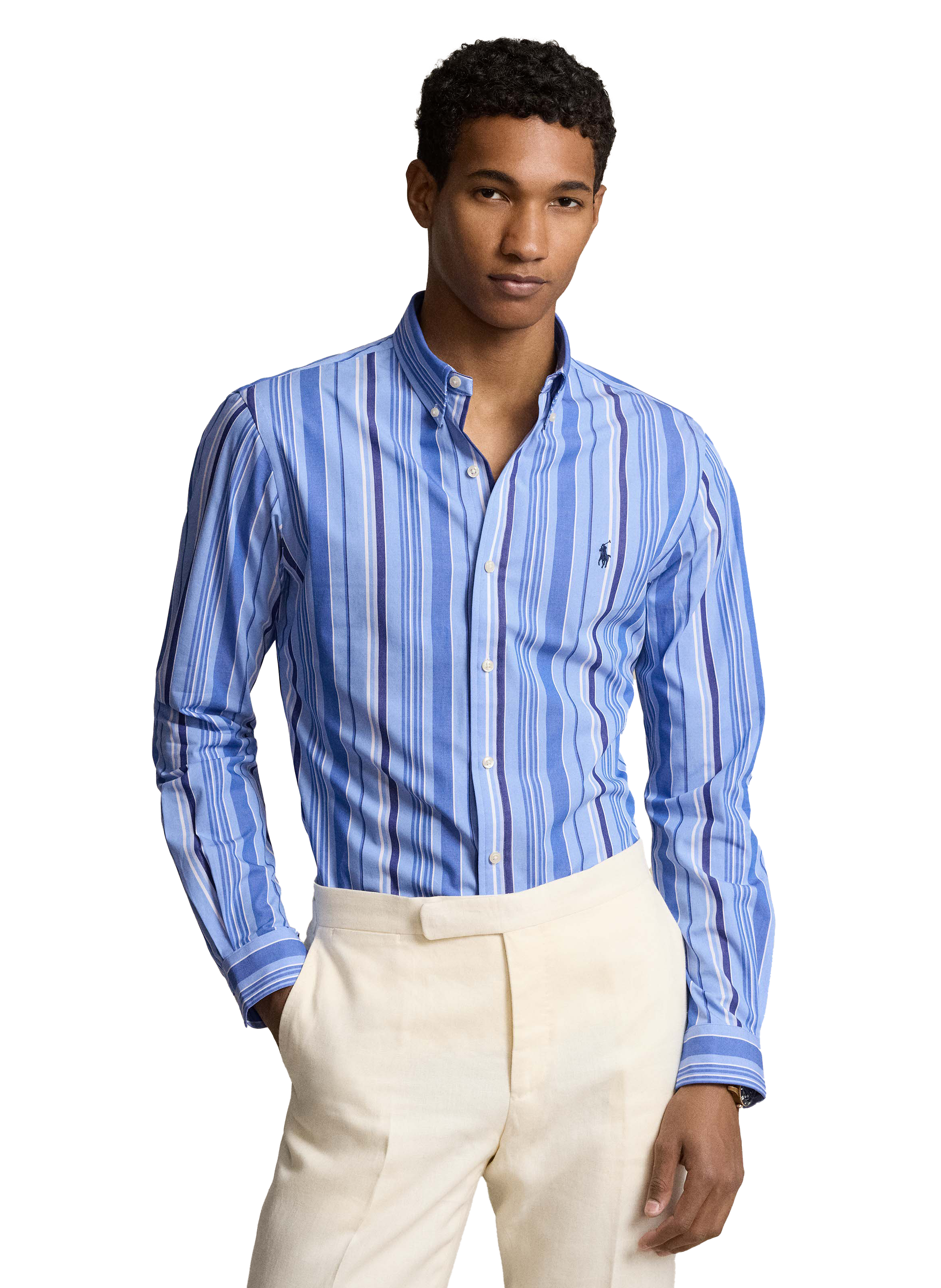 POLO RALPH LAUREN Chemise en coton  Bleu
