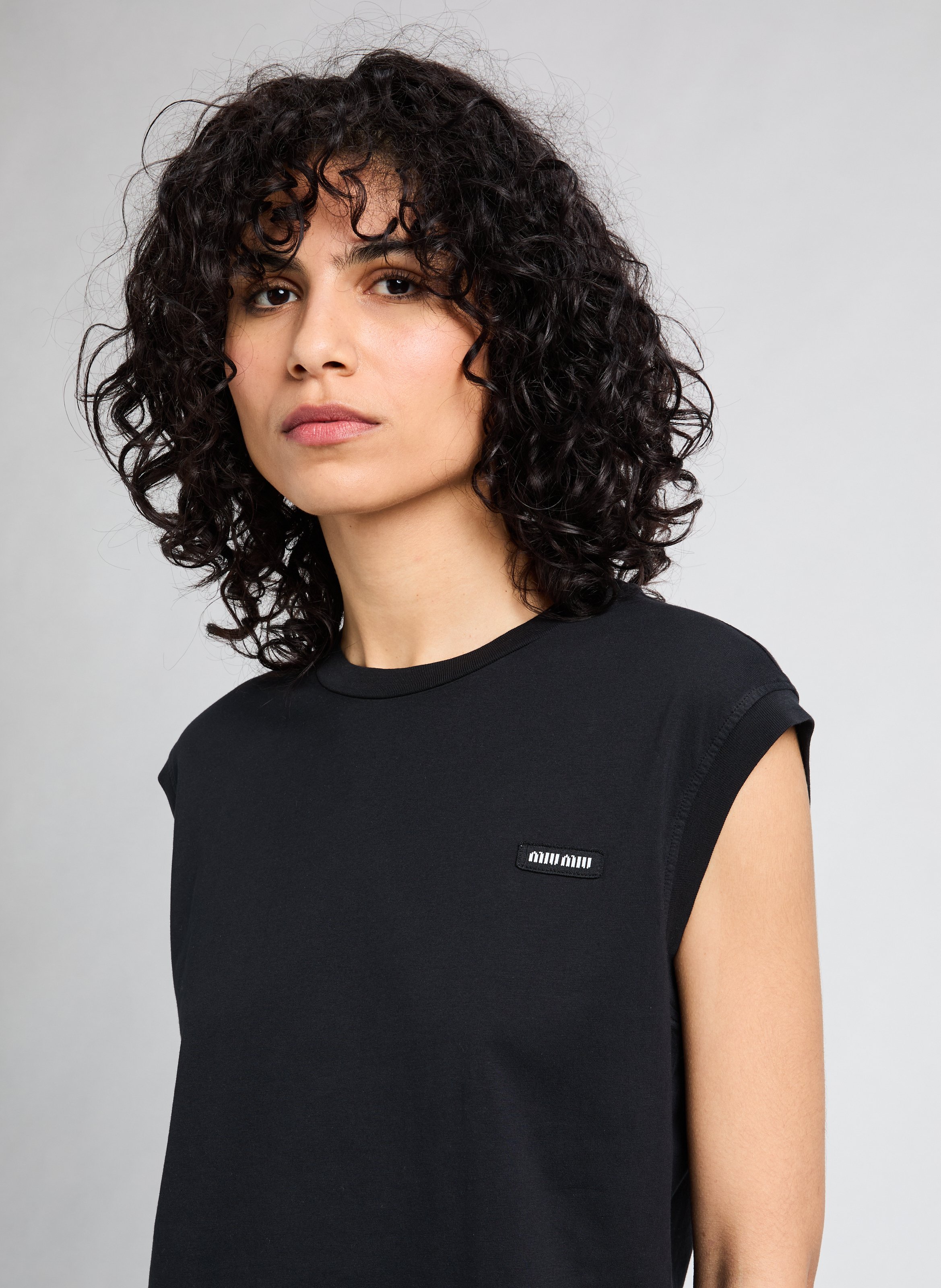 Lot de 3 t-shirt en coton MIU MIU Bleu