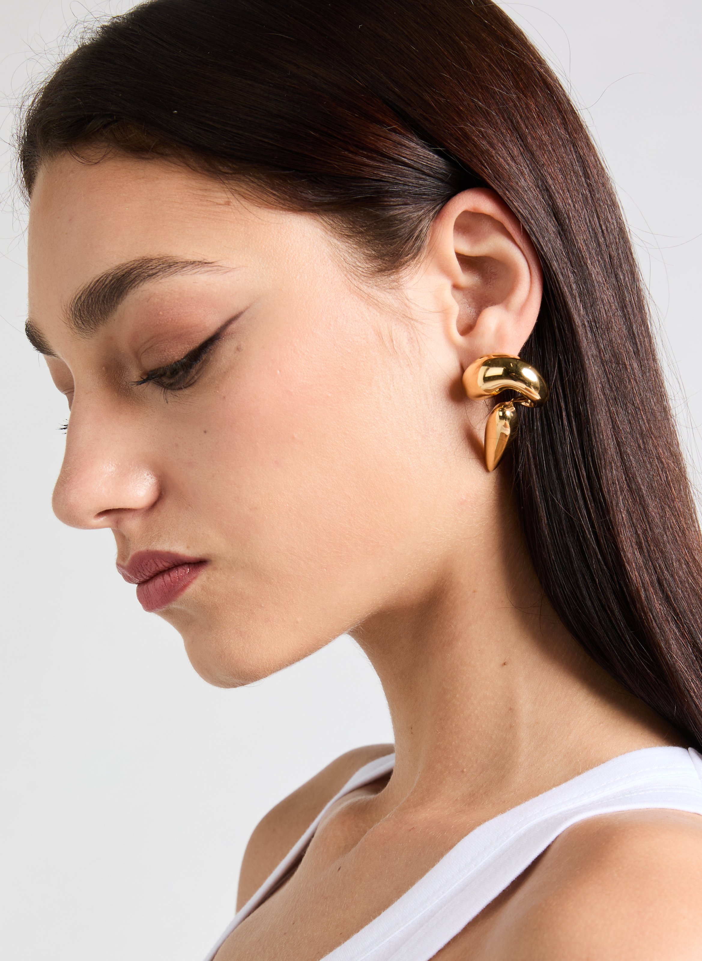 Oorbel en earcuff Blown Sharp Alien ALAN CROCETTI Goud