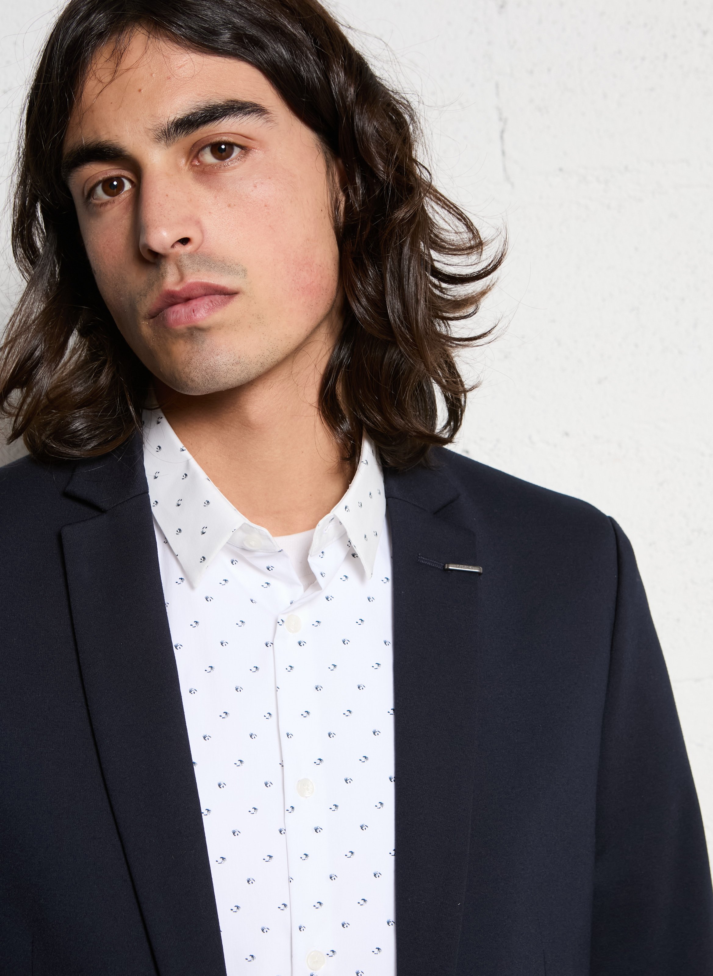 Veste de costume droite IKKS Bleu