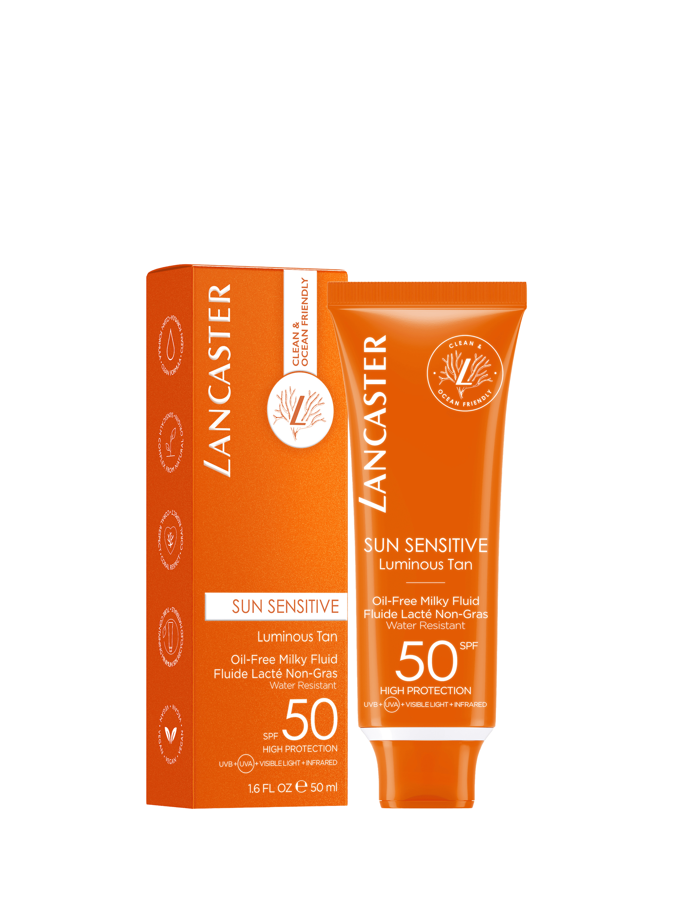 Sun Sensitive Luminous Tan Fluid - Face sun protection SPF50 LANCASTER No color