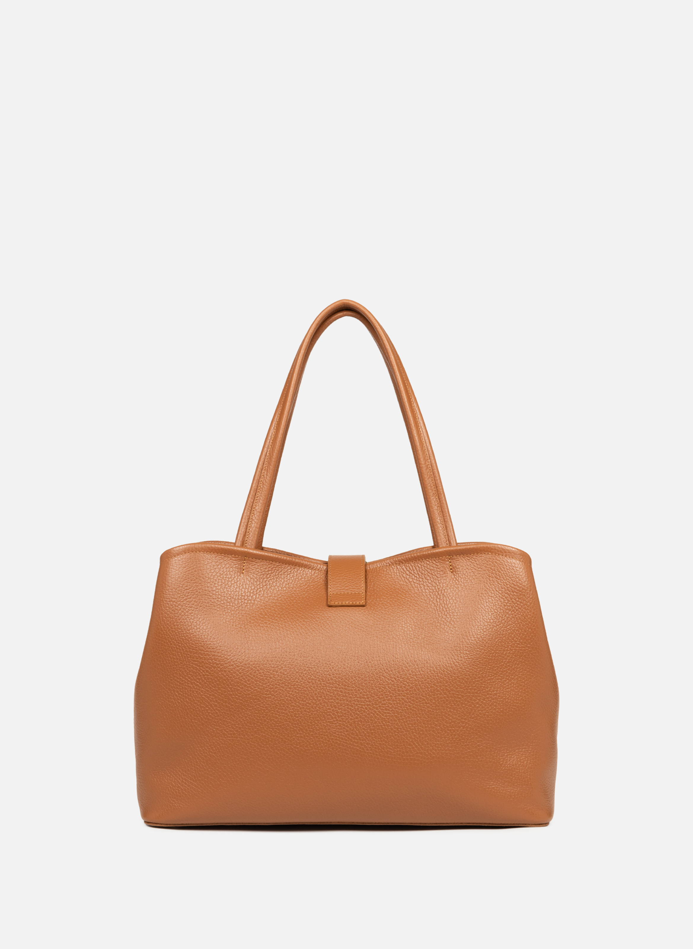 Large tote bag - Top Double LANCASTER Brown