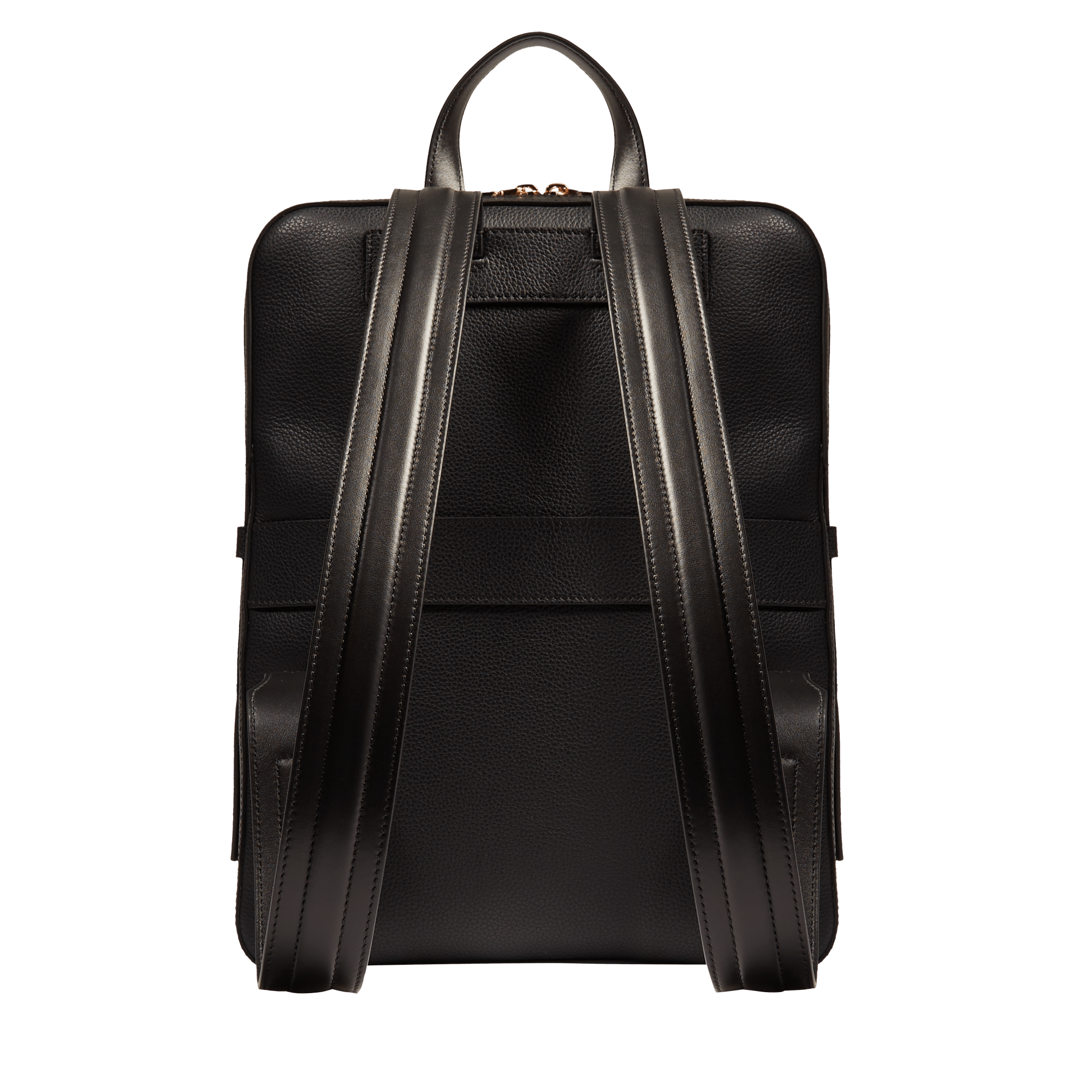 Sac à dos zippé 14' enveloppe de lancel en cuir LANCEL Noir