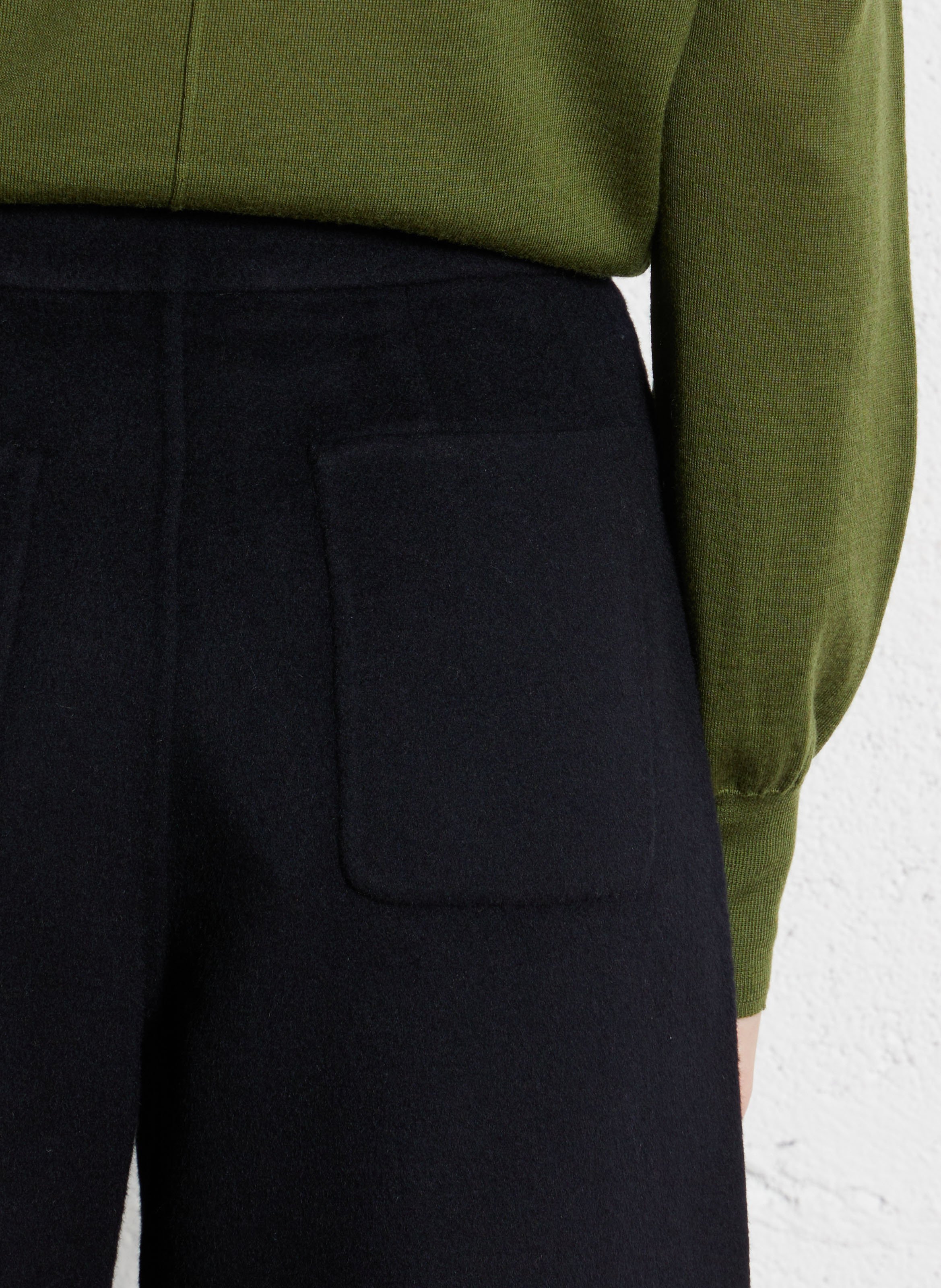 Pantalon droit en laine mélangée harold SOEUR Bleu