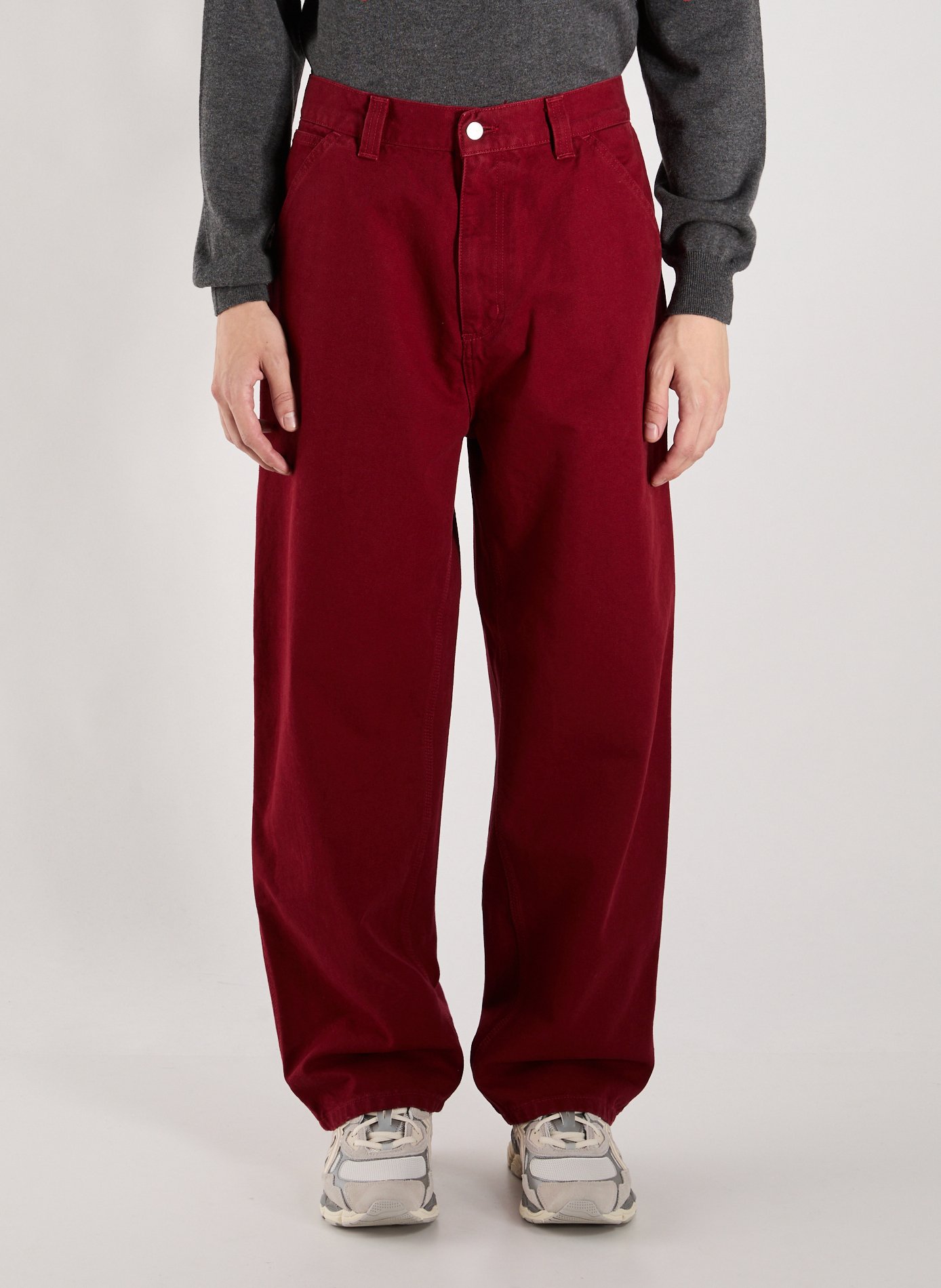 CARHARTT WIP Cotton Trousers Red