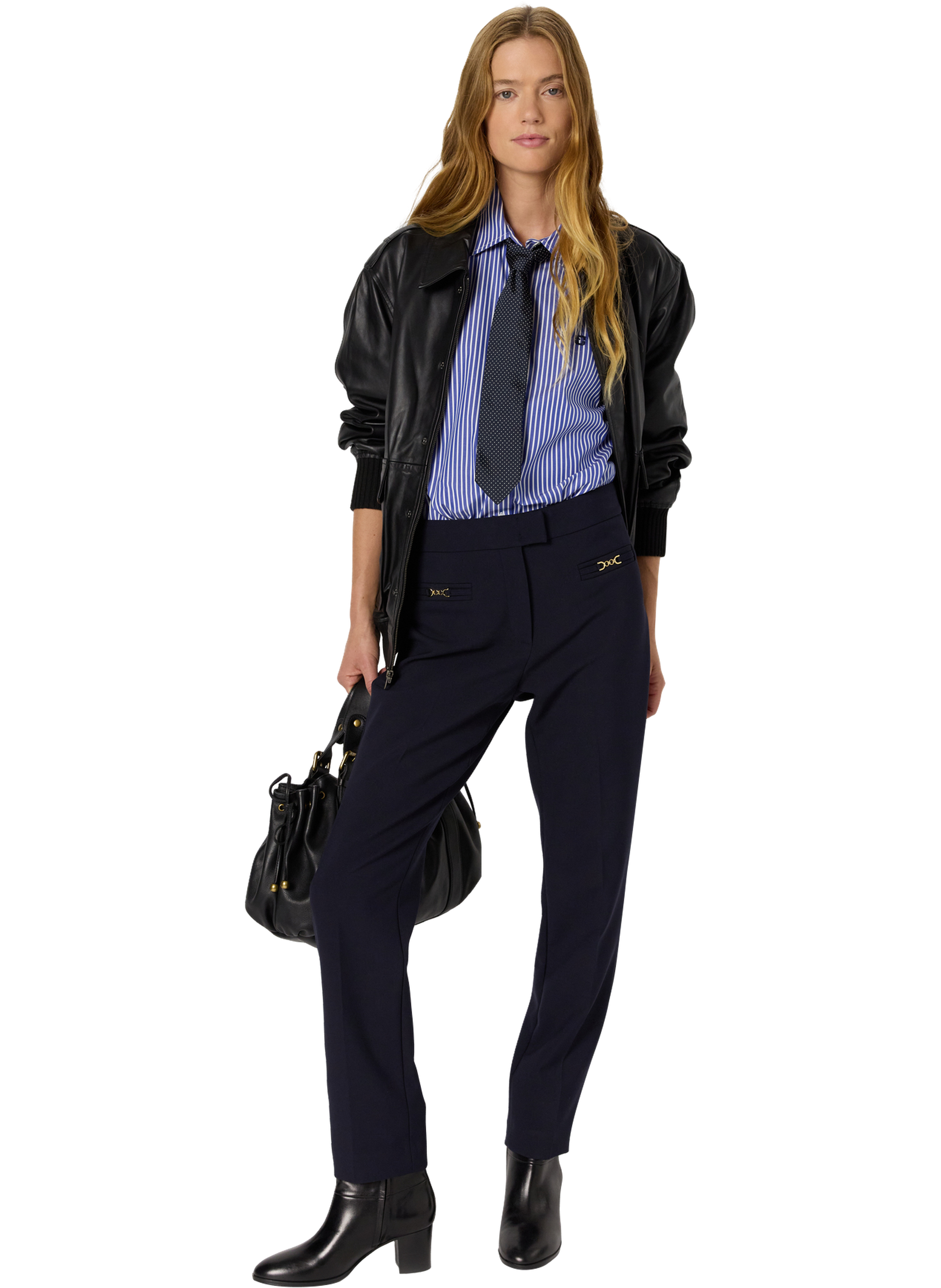 Pantalon droit à mors dorés - callie GERARD DAREL Bleu