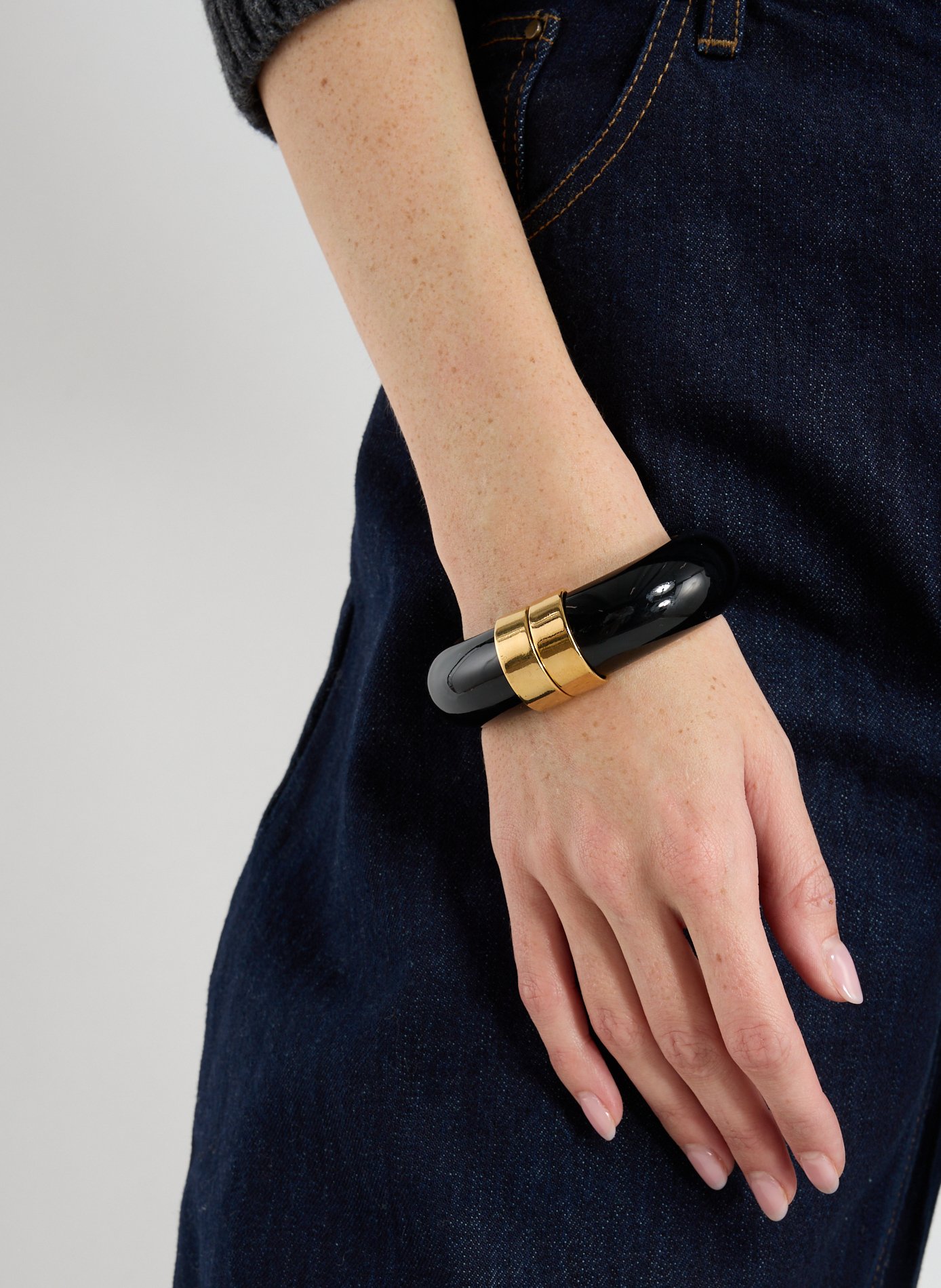 Jonc ouvrable résine AU PRINTEMPS PARIS Noir