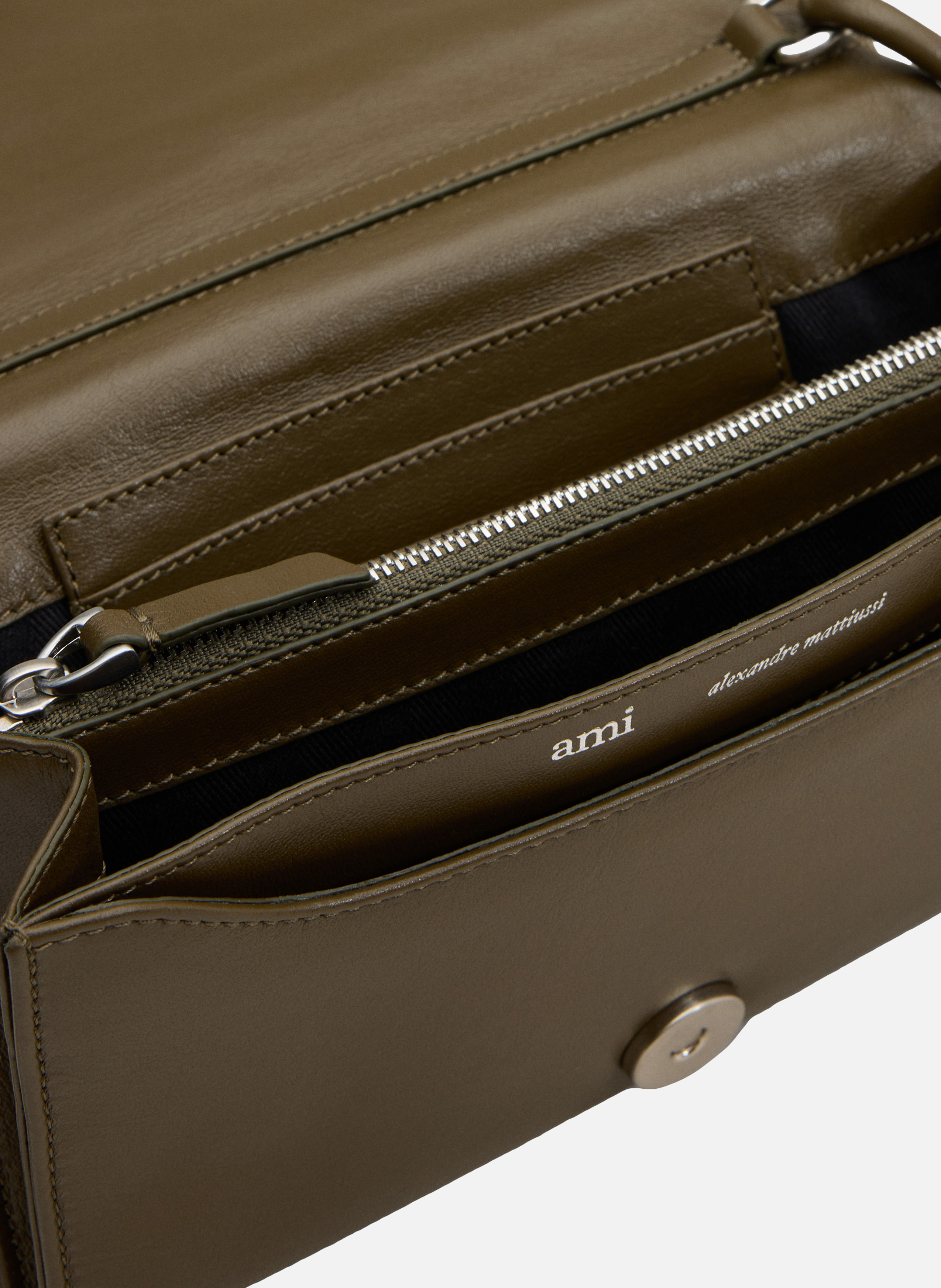 Portefeuille a bandoulière voulez-vous unisexe AMI PARIS Vert