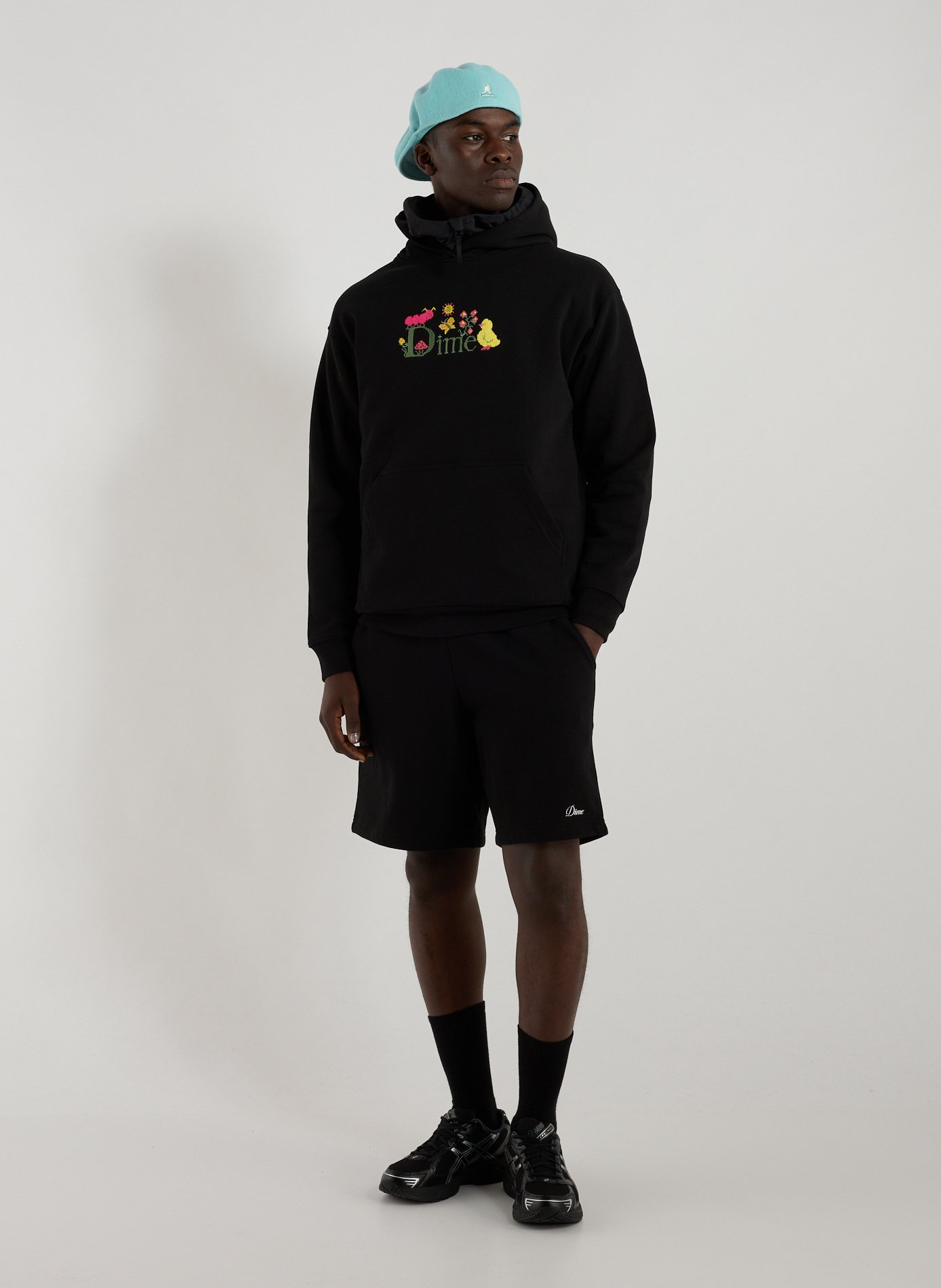 Hoodie en coton mélangé DIME Noir