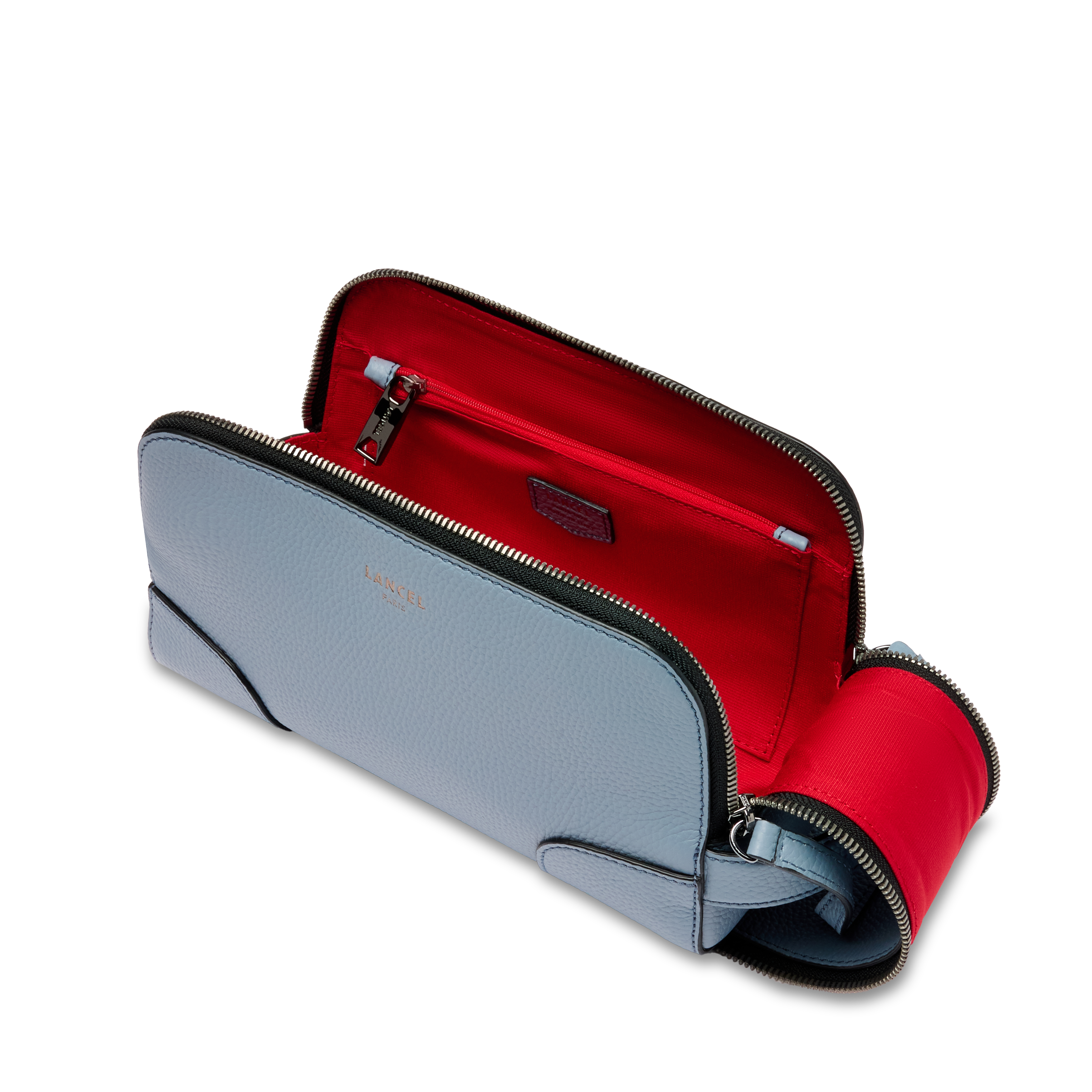 Trousse de toilette charlie de lancel en cuir LANCEL Bleu