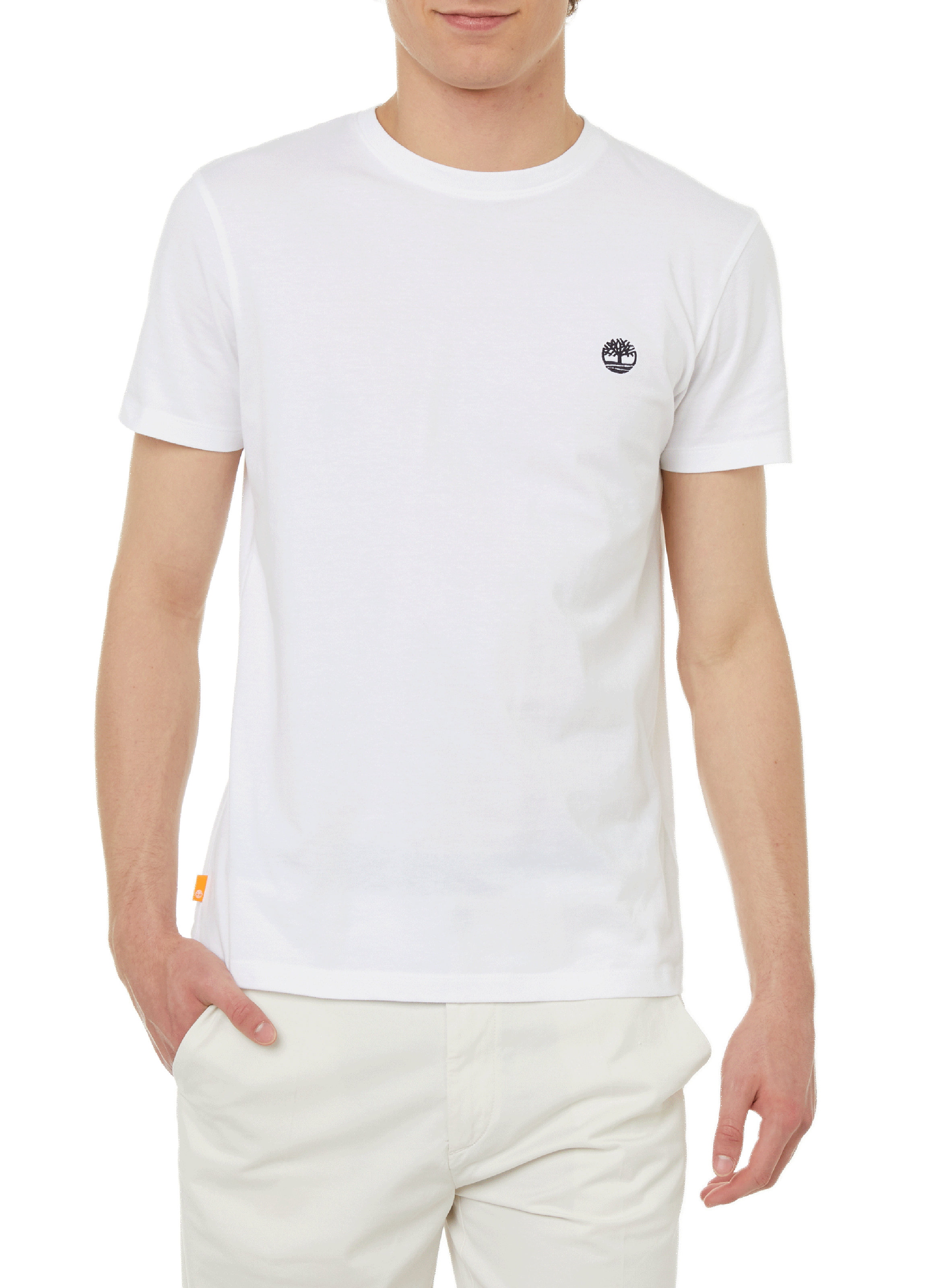 T-shirt slim en coton TIMBERLAND Blanc