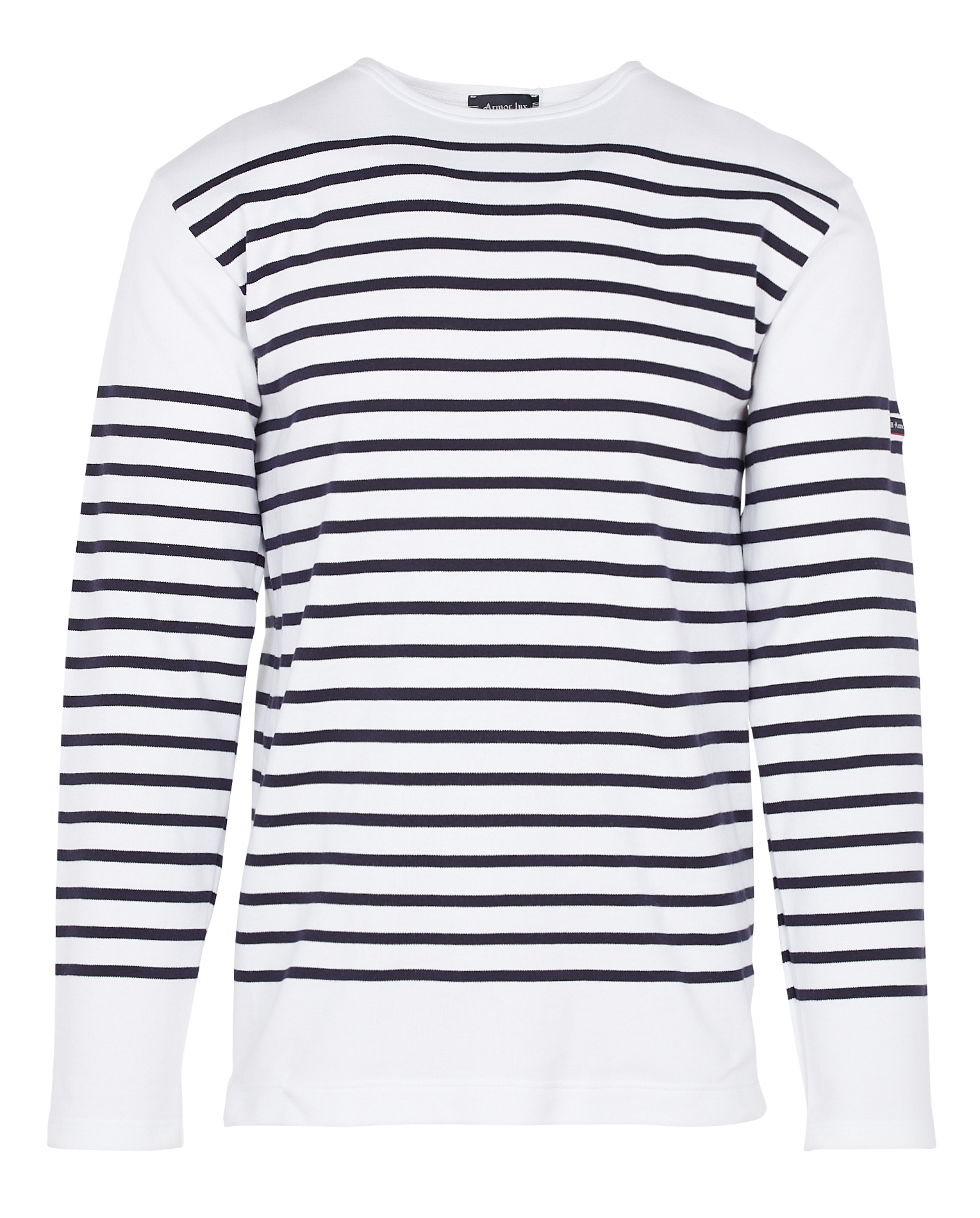 Marinière col rond en jersey de coton lourd ARMOR-LUX Bleu