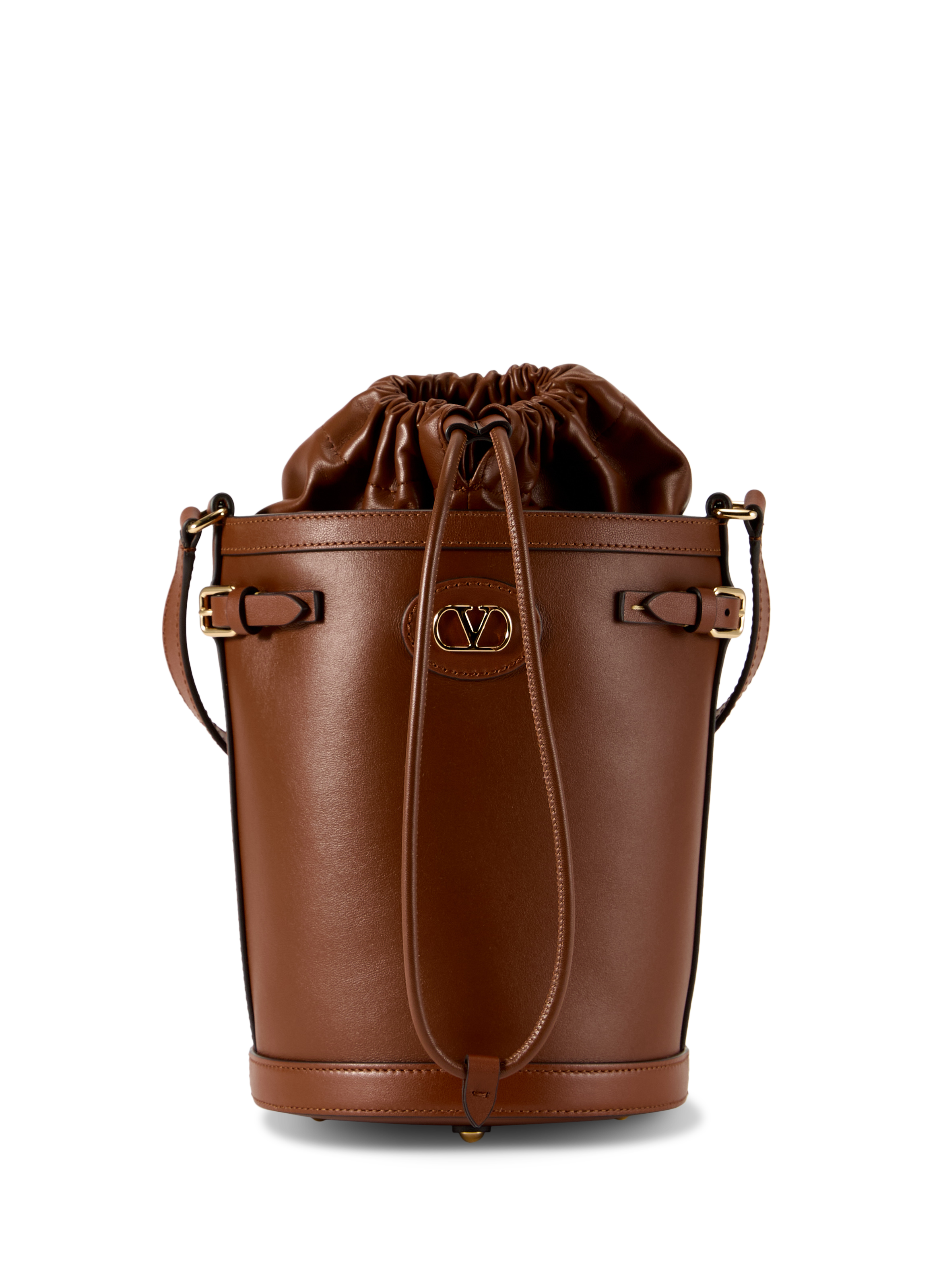 Sac seau Antibes en cuir VALENTINO Marron