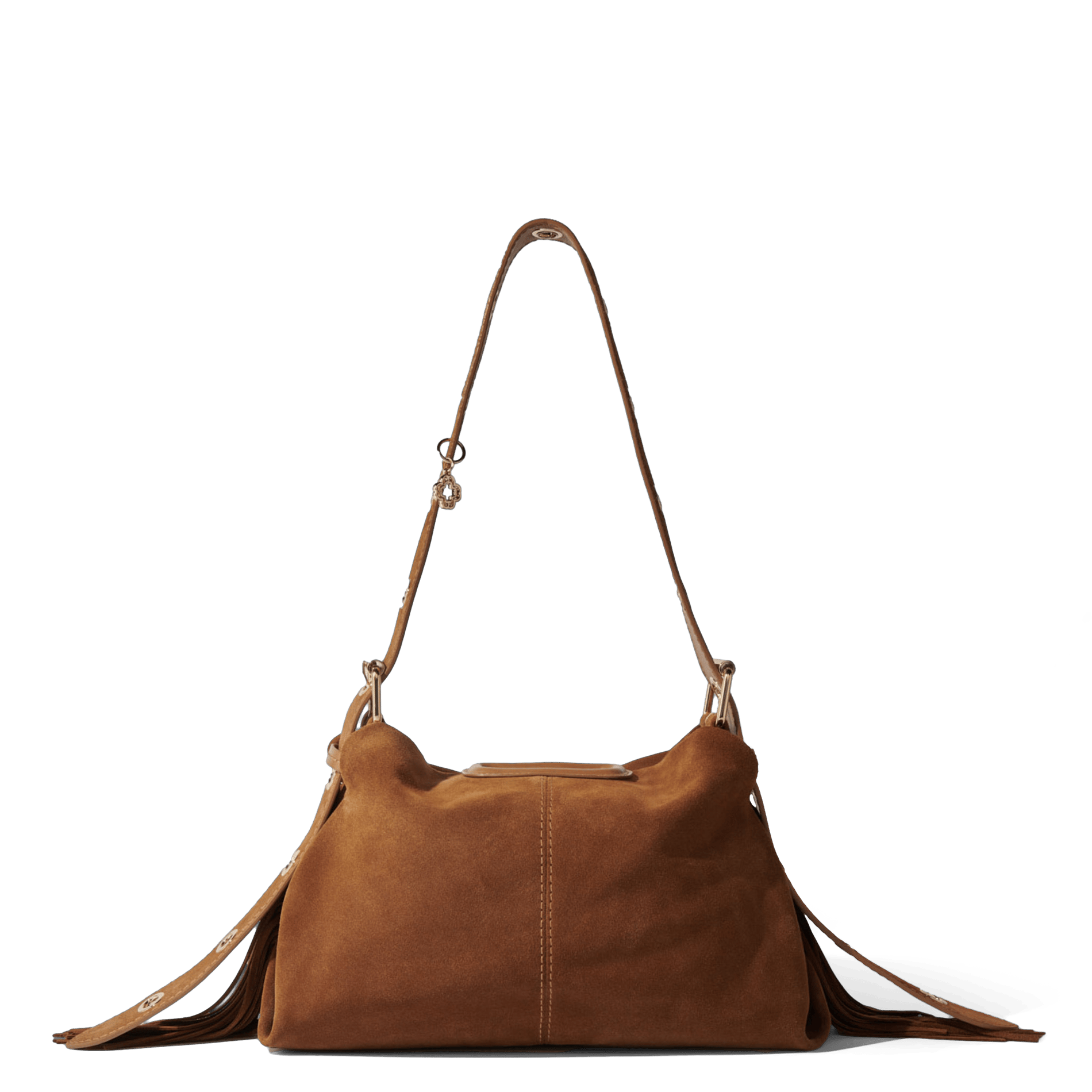 Sac porté épaule en cuir miss m MAJE Beige