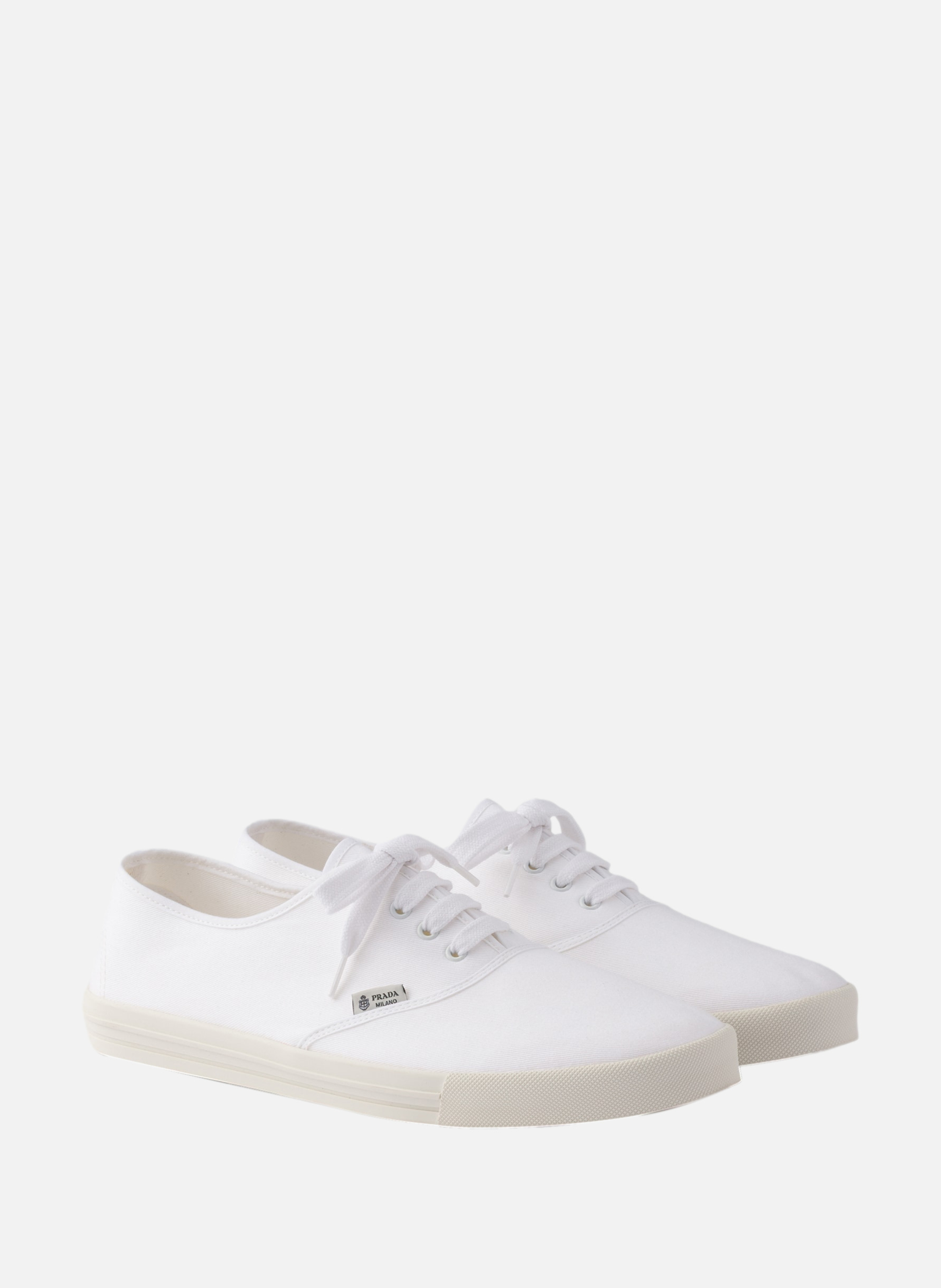 Baskets en tissu PRADA Blanc