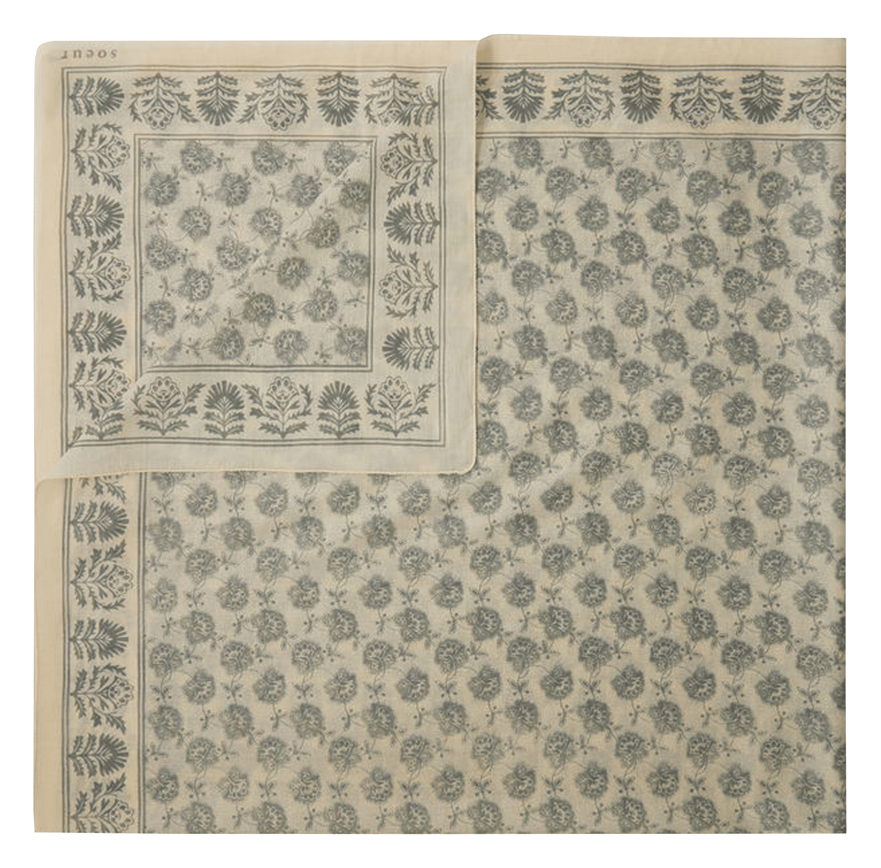 Foulard en coton imprimé Sky SOEUR Beige