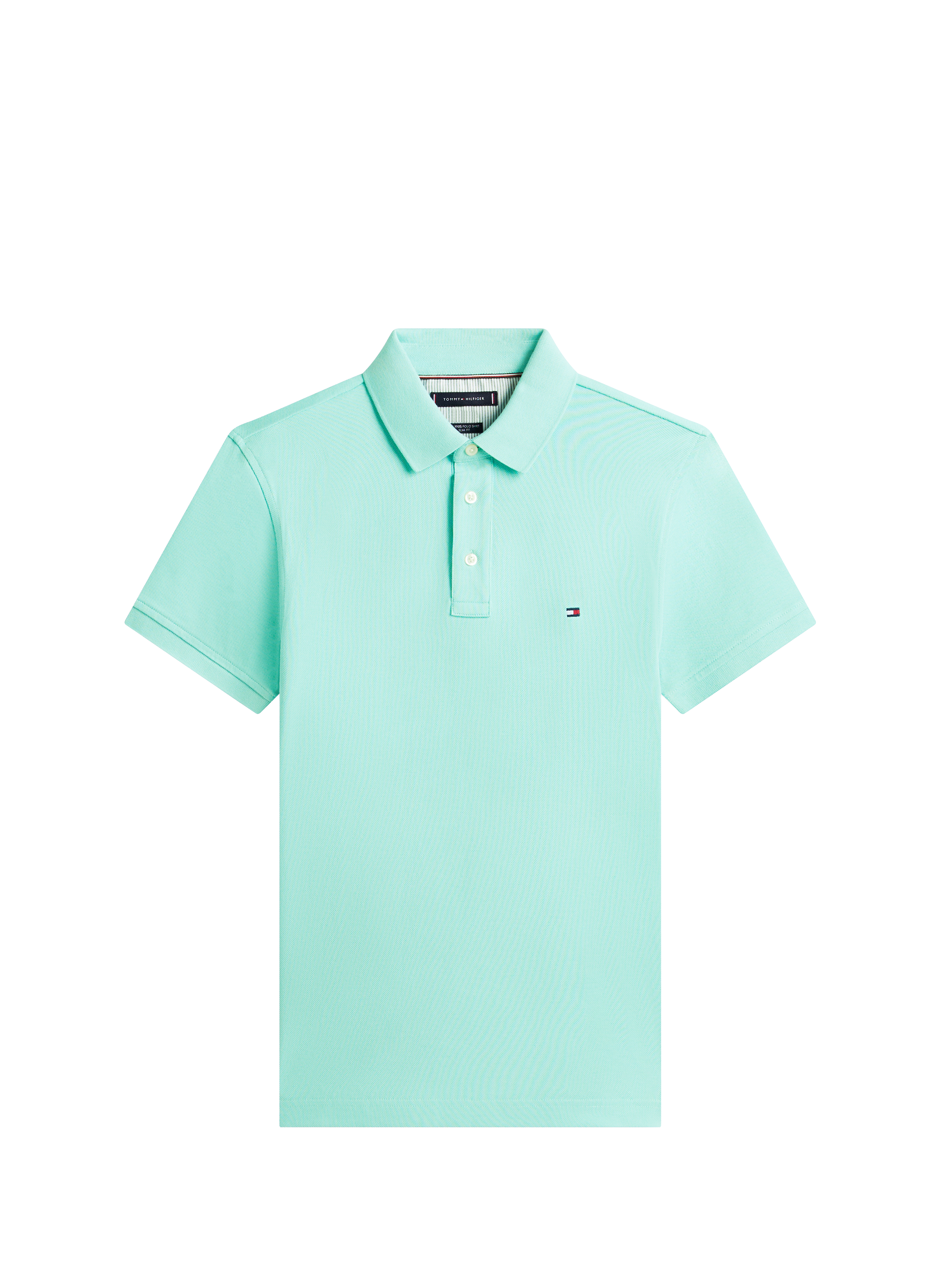 Cotton piqué polo shirt  Arctic aqua