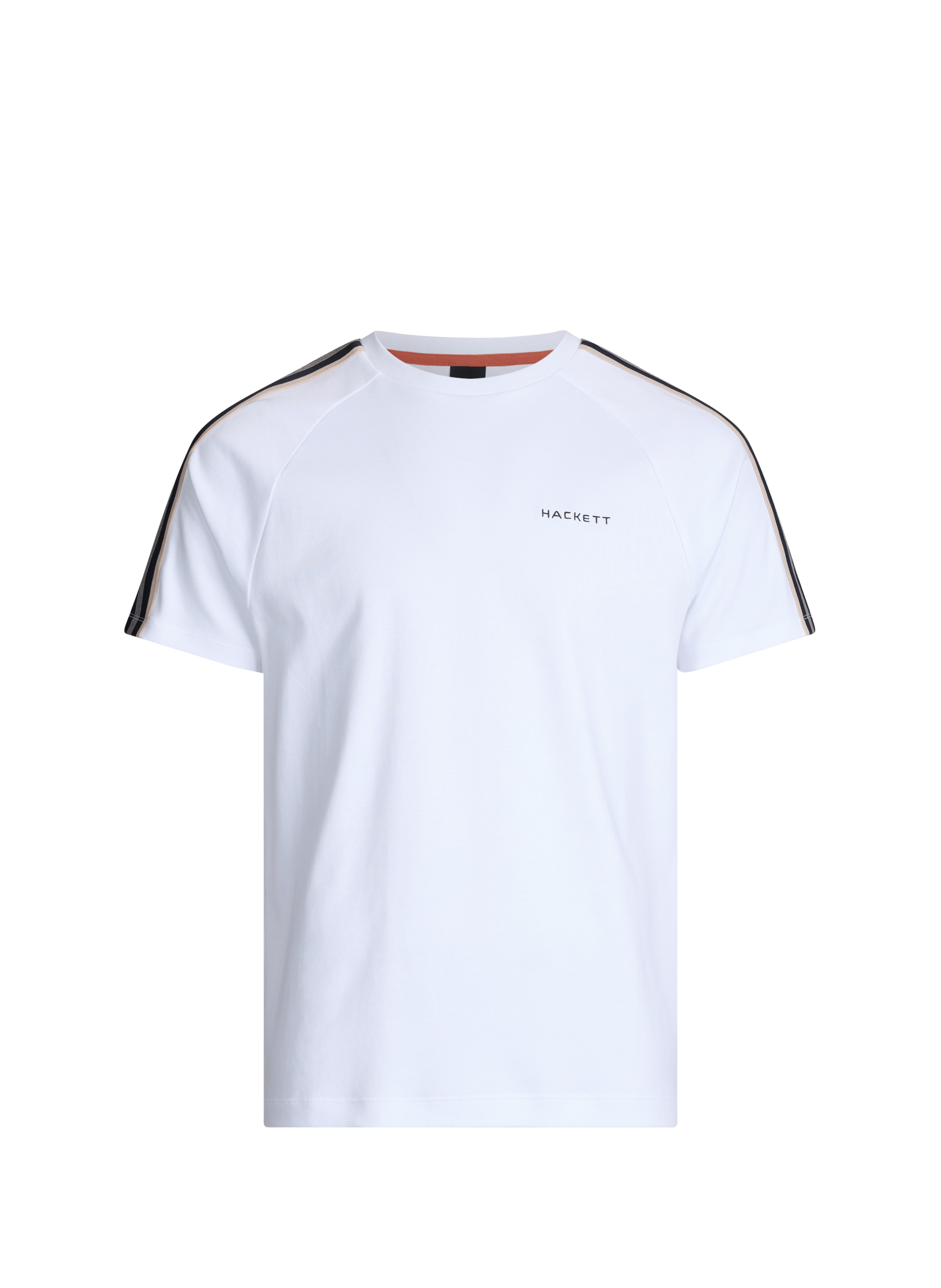 T-shirt à col rond en coton HACKETT Blanc