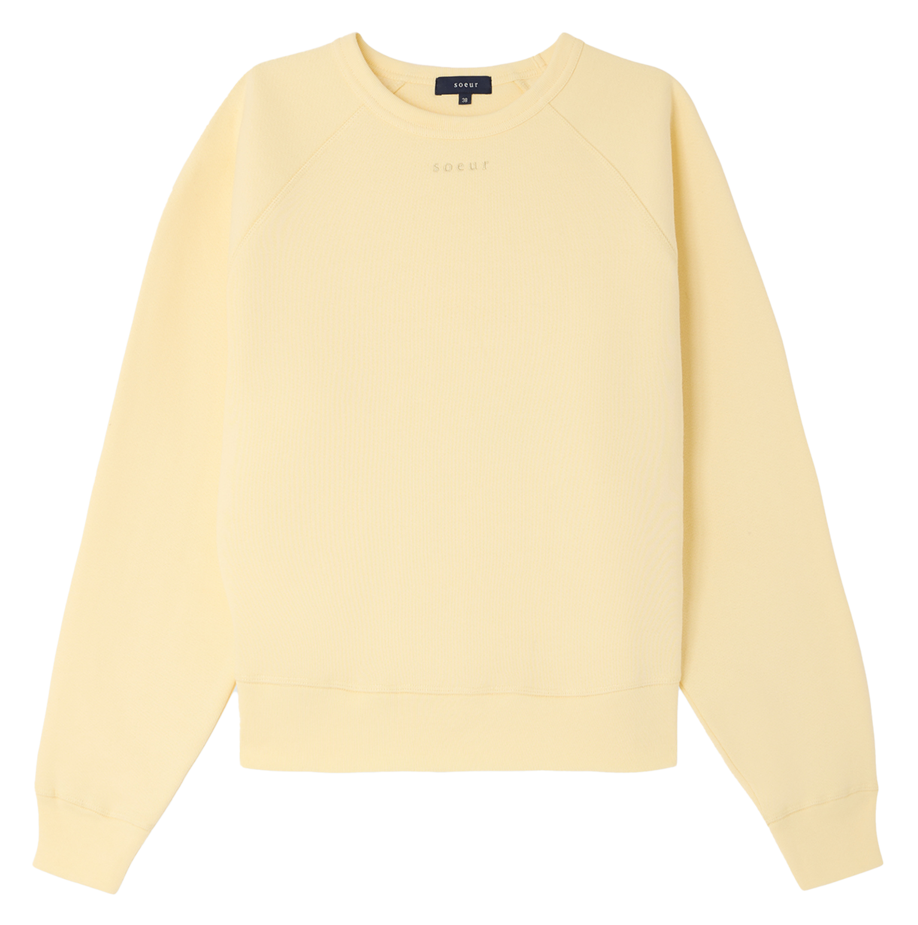 Sweat droit en coton bio Artemis SOEUR Jaune