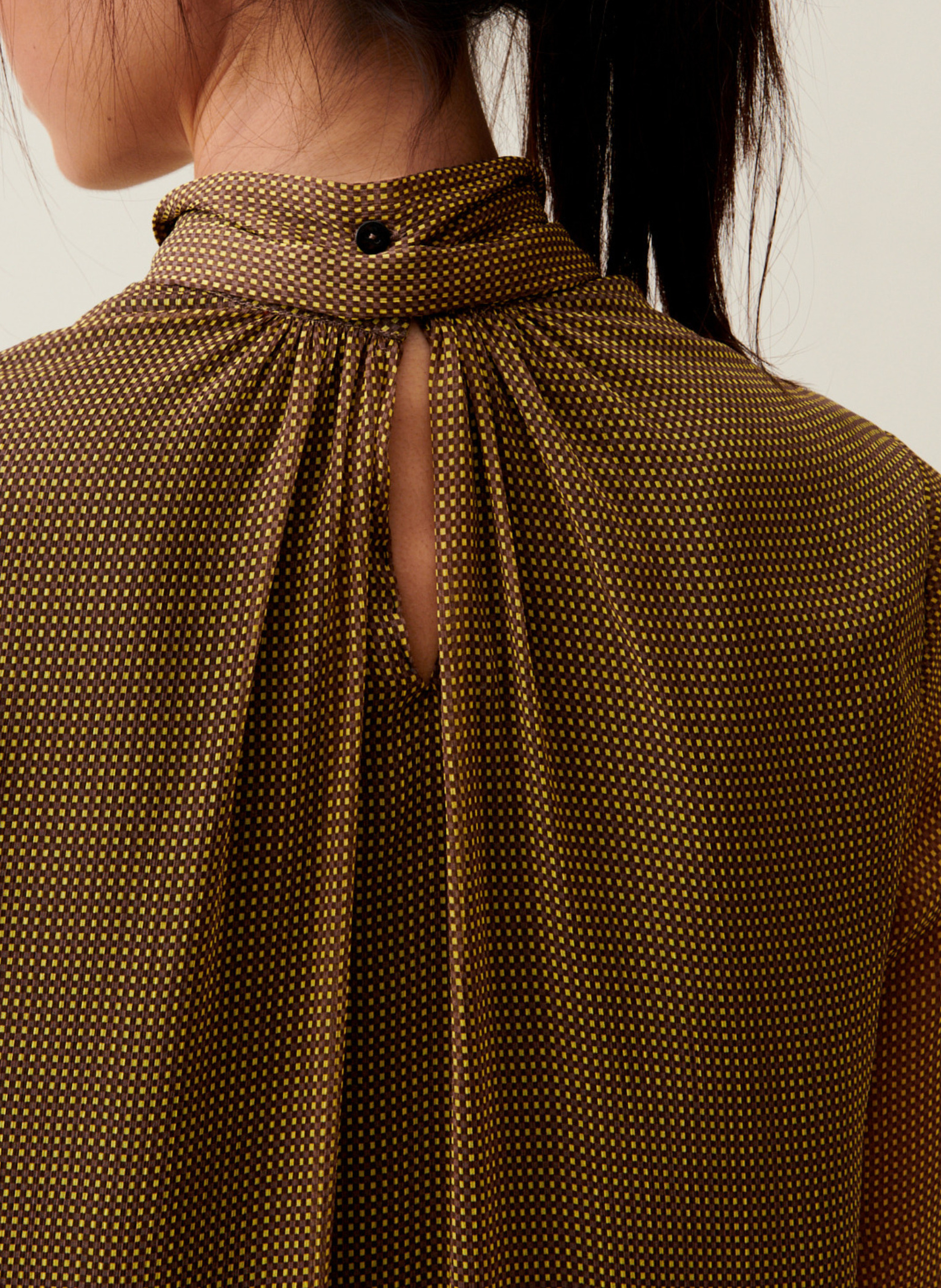 Robe courte col lavallière CLAUDIE PIERLOT Jaune