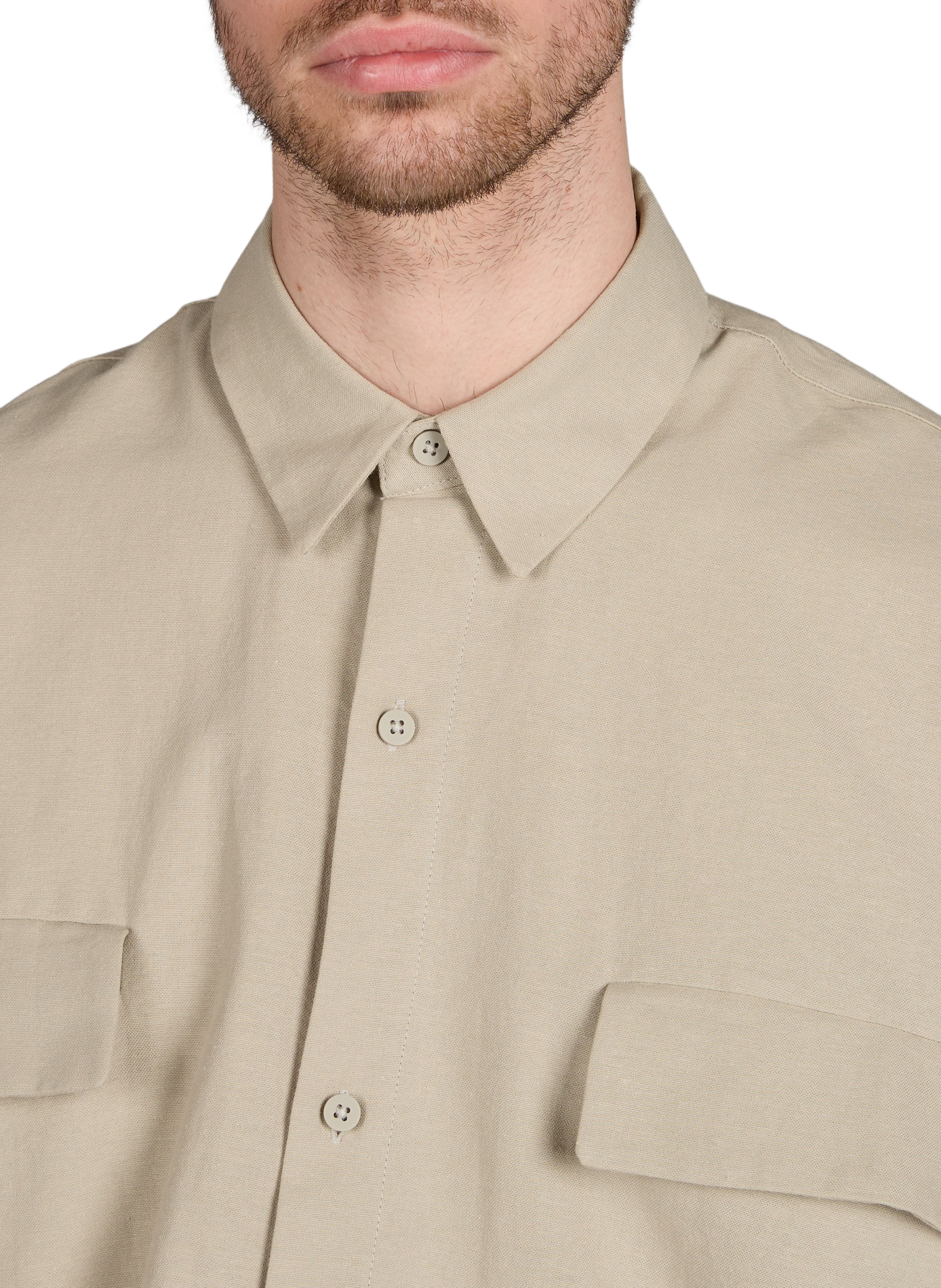 Oversized solid cotton shirt FEAR OF GOD ESSENTIALS Grey