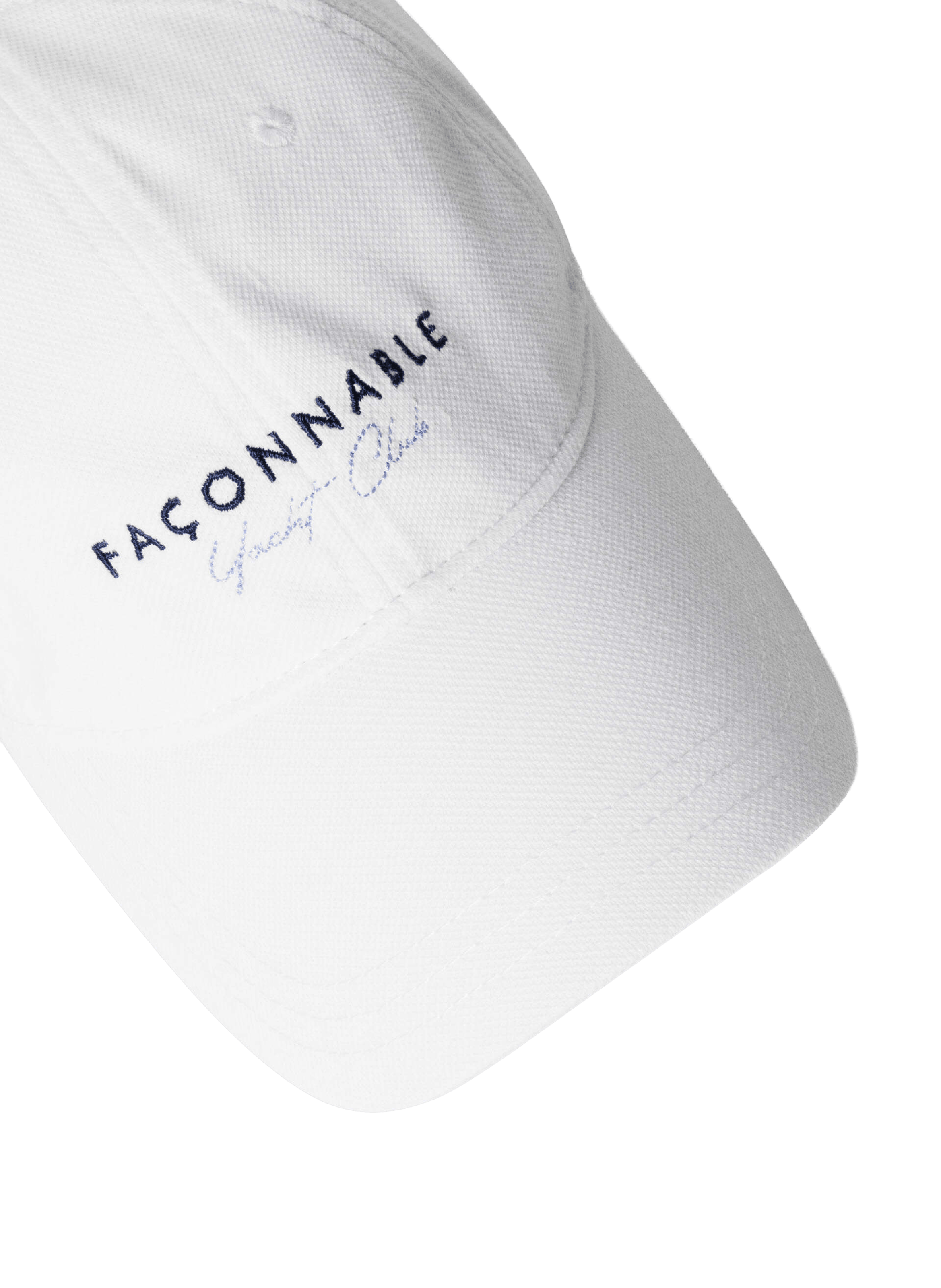 Casquette brodée en coton FACONNABLE Blanc